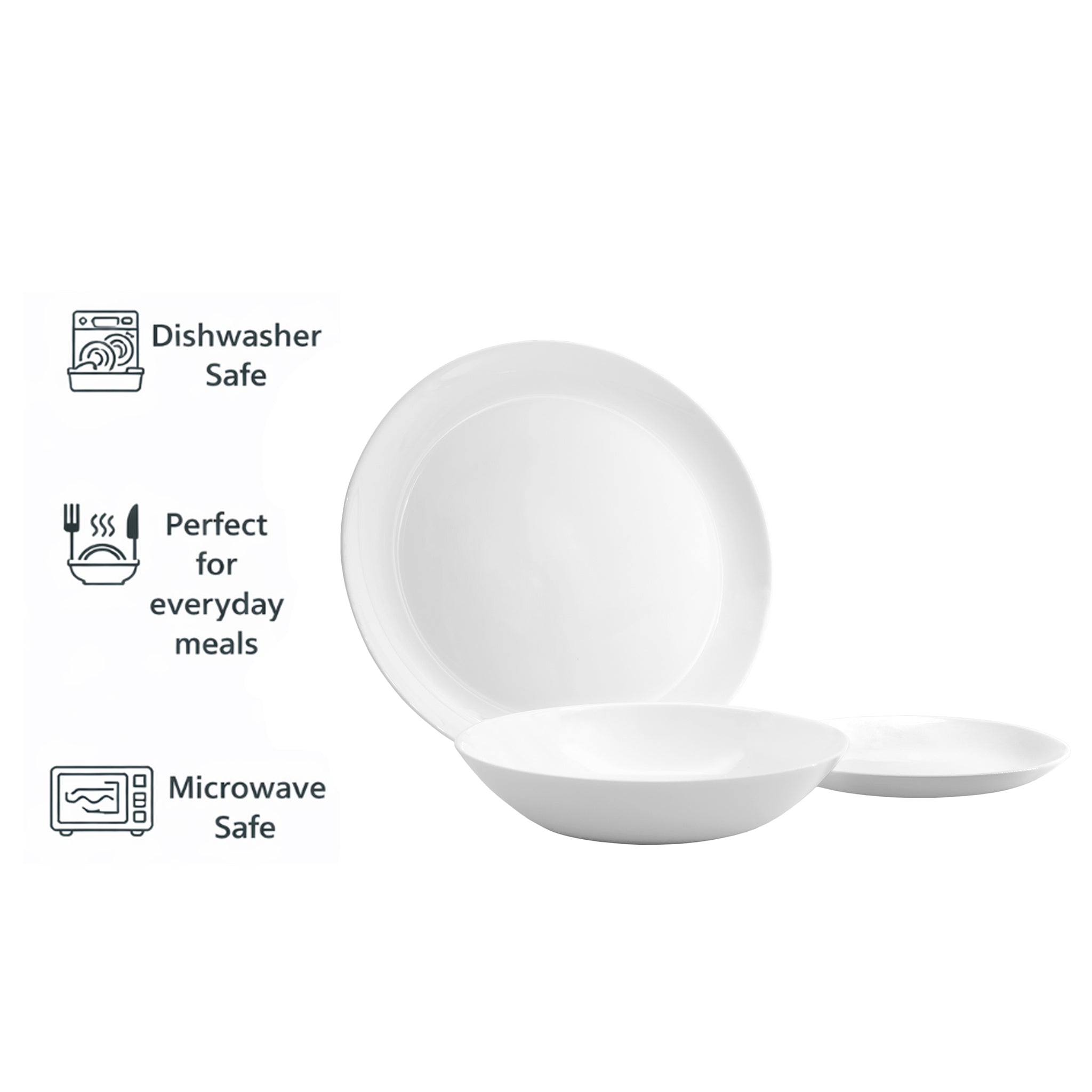 CONSOL OPAL DINNERWARE 12PCS SET