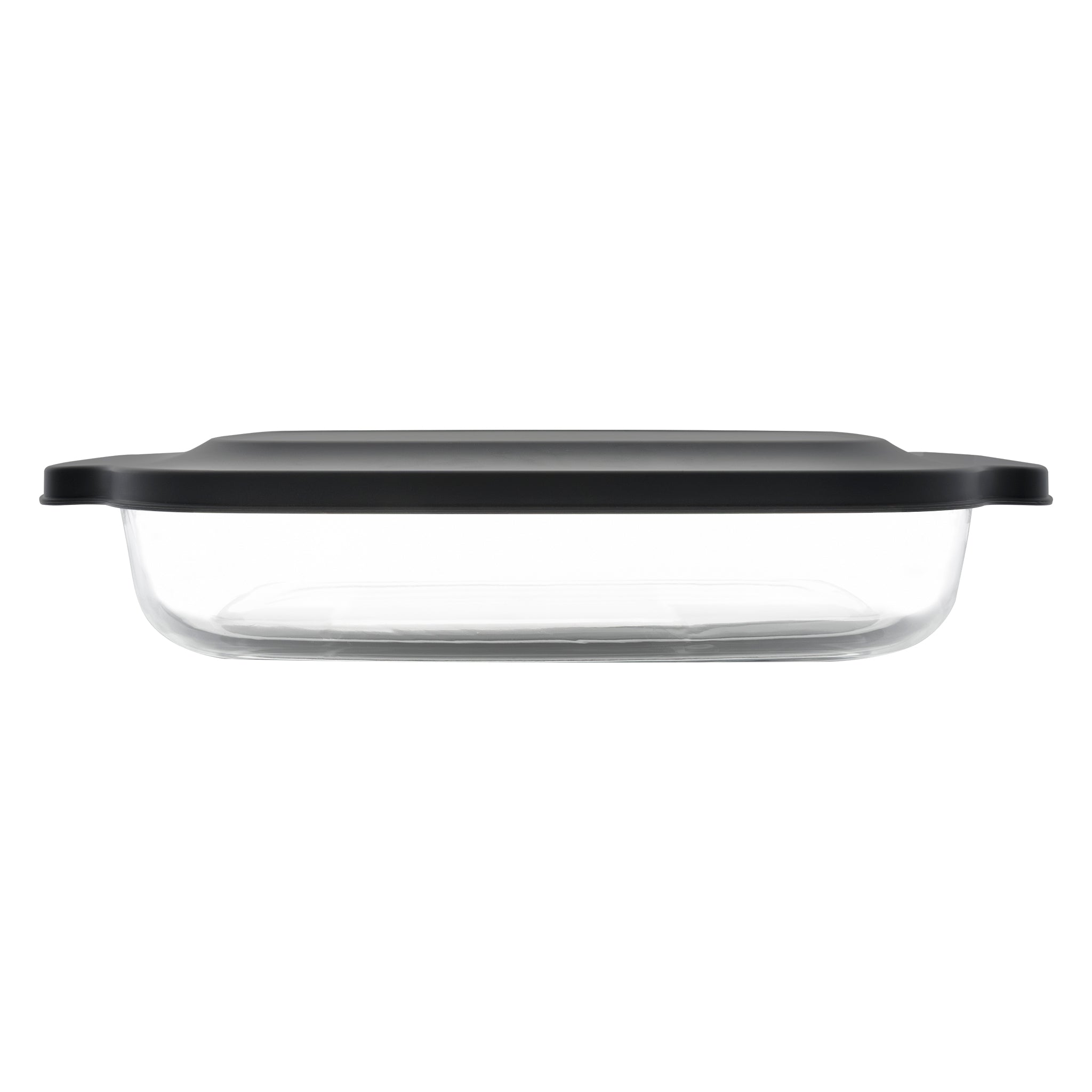 CONSOL VIGO RECTANGULAR GLASS BAKING DISH WITH GREY PLASTIC LID, 2.7L