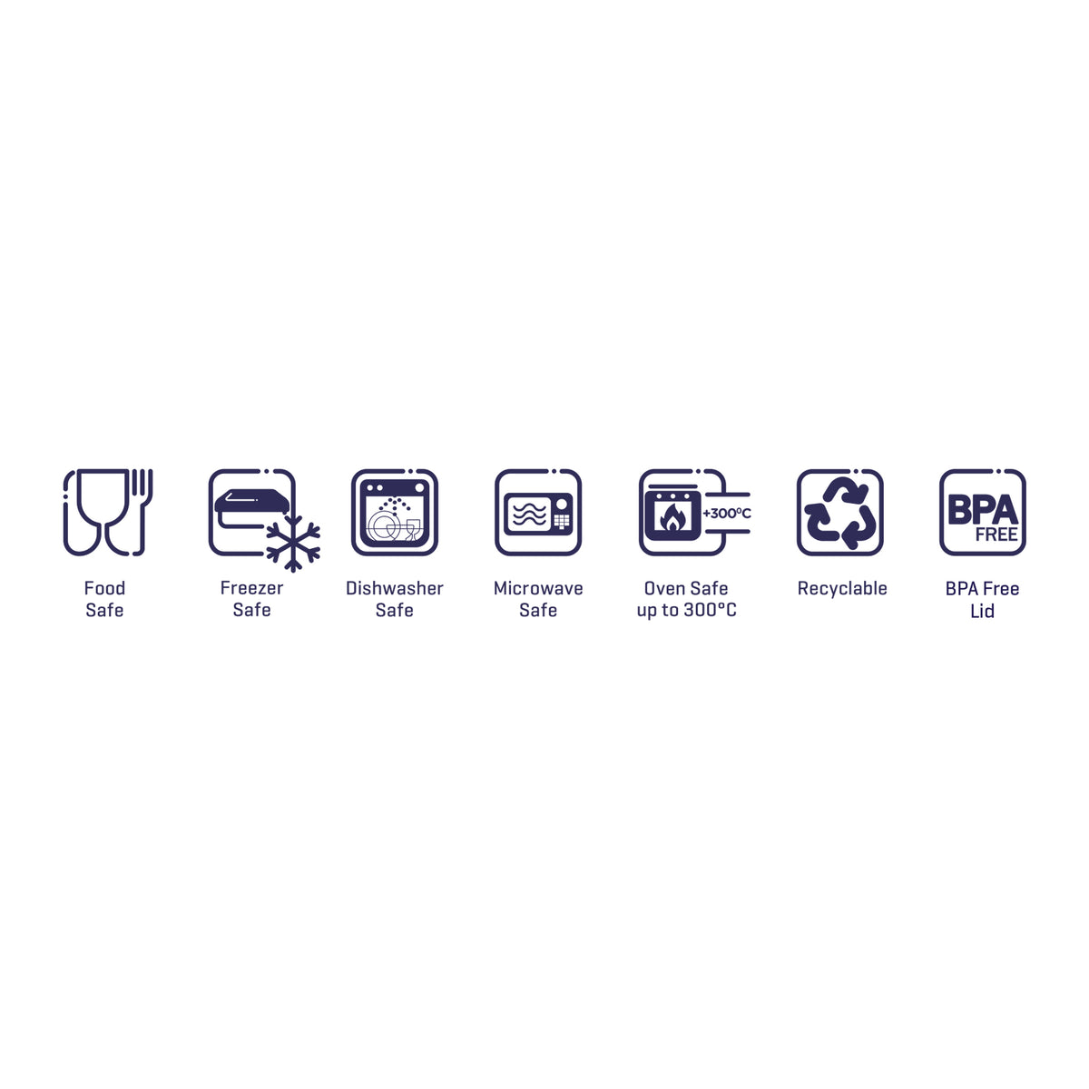 CONSOL VIGO RECTANGULAR GLASS BAKING DISH WITH GREY PLASTIC LID, 3.8L
