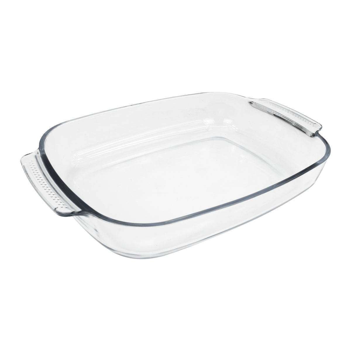 CONSOL VIGO RECTANGULAR GLASS BAKING DISH WITH GREY PLASTIC LID, 3.8L