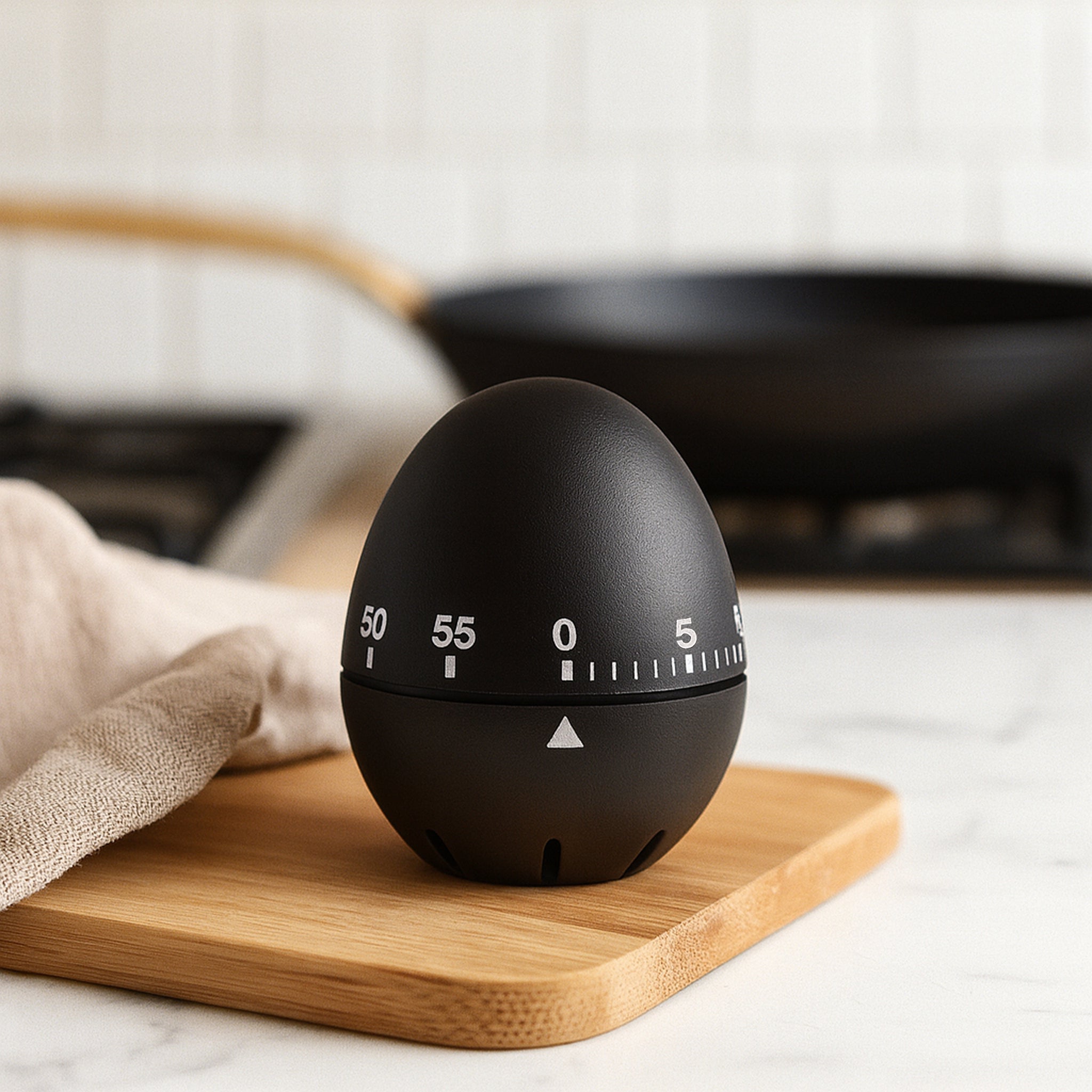 REGENT EGG TIMER ABS PLASTIC BLACK, 70X60MM DIA
