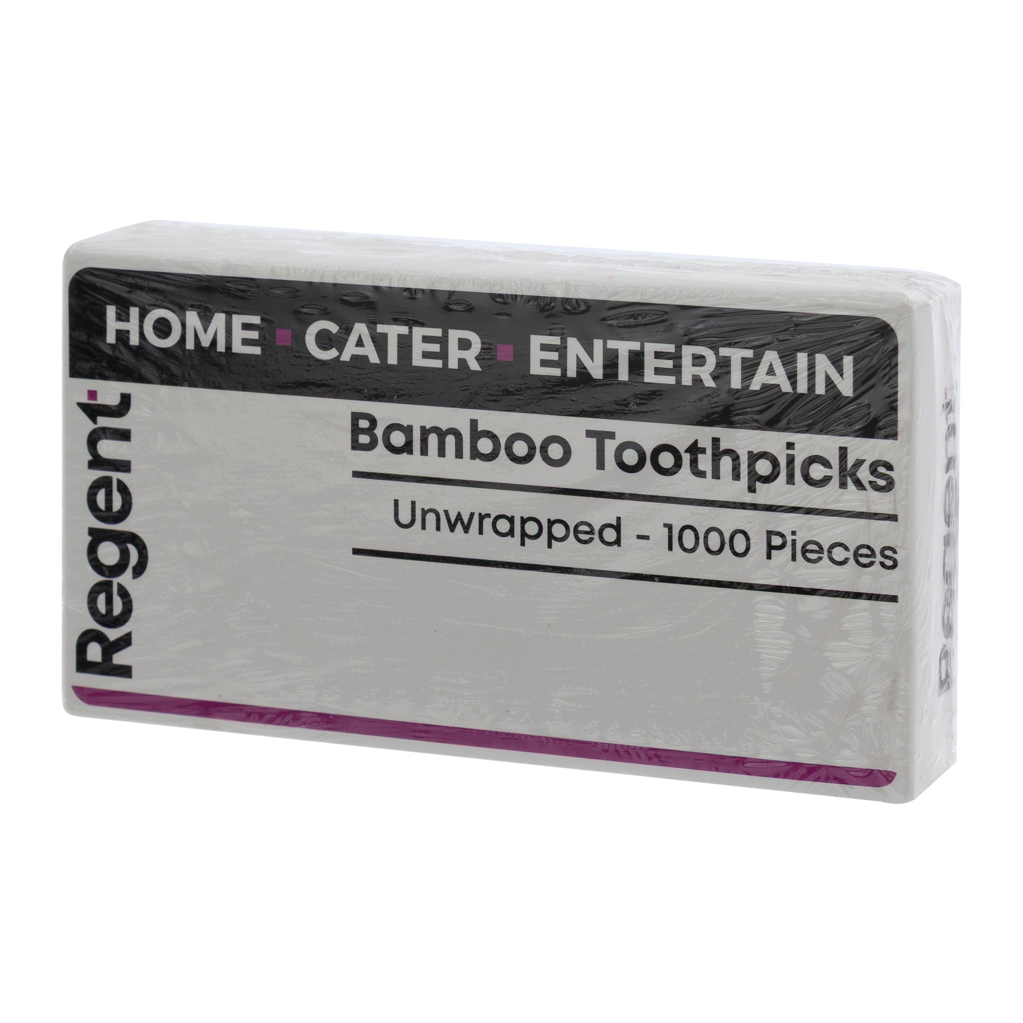 REGENT WOODEN TOOTHPICKS UNWRAPPED IN A BOX, 1000PK