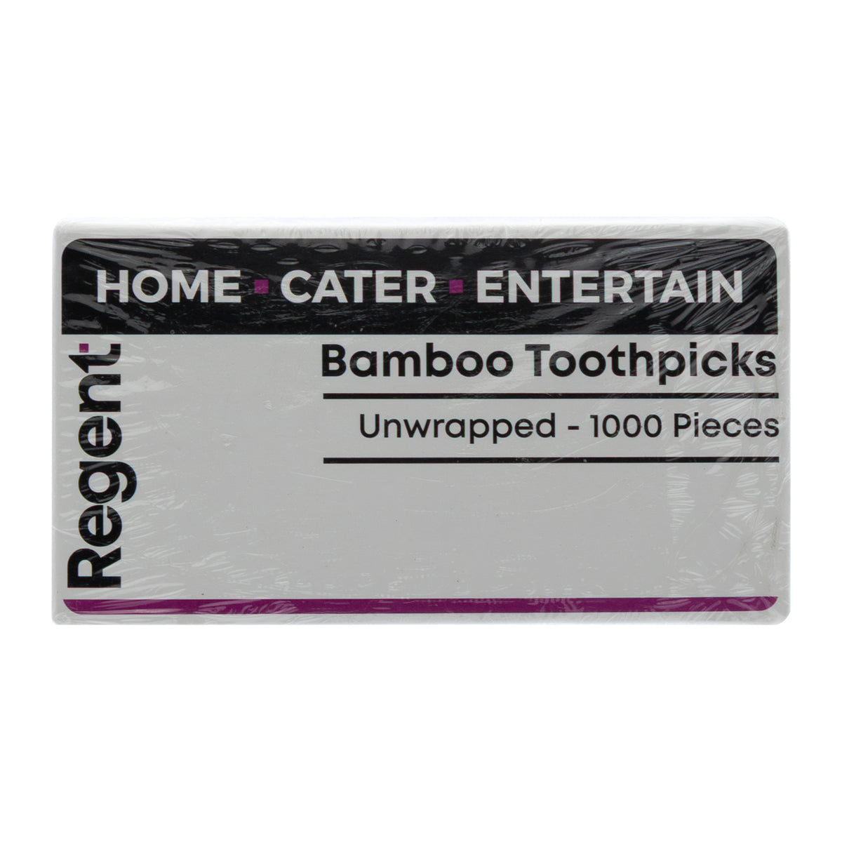 REGENT WOODEN TOOTHPICKS UNWRAPPED IN A BOX, 1000PK