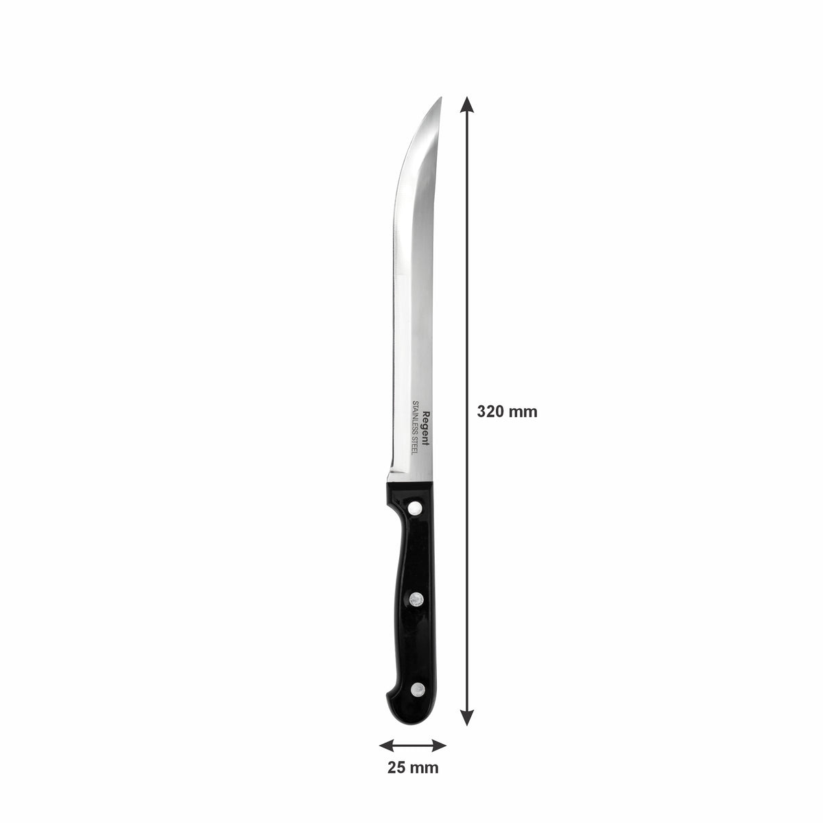 REGENT KITCHEN CARVING KNIFE WITH BAKELITE HANDLE AND 3 RIVETS & SCISSOR 2PCE SET