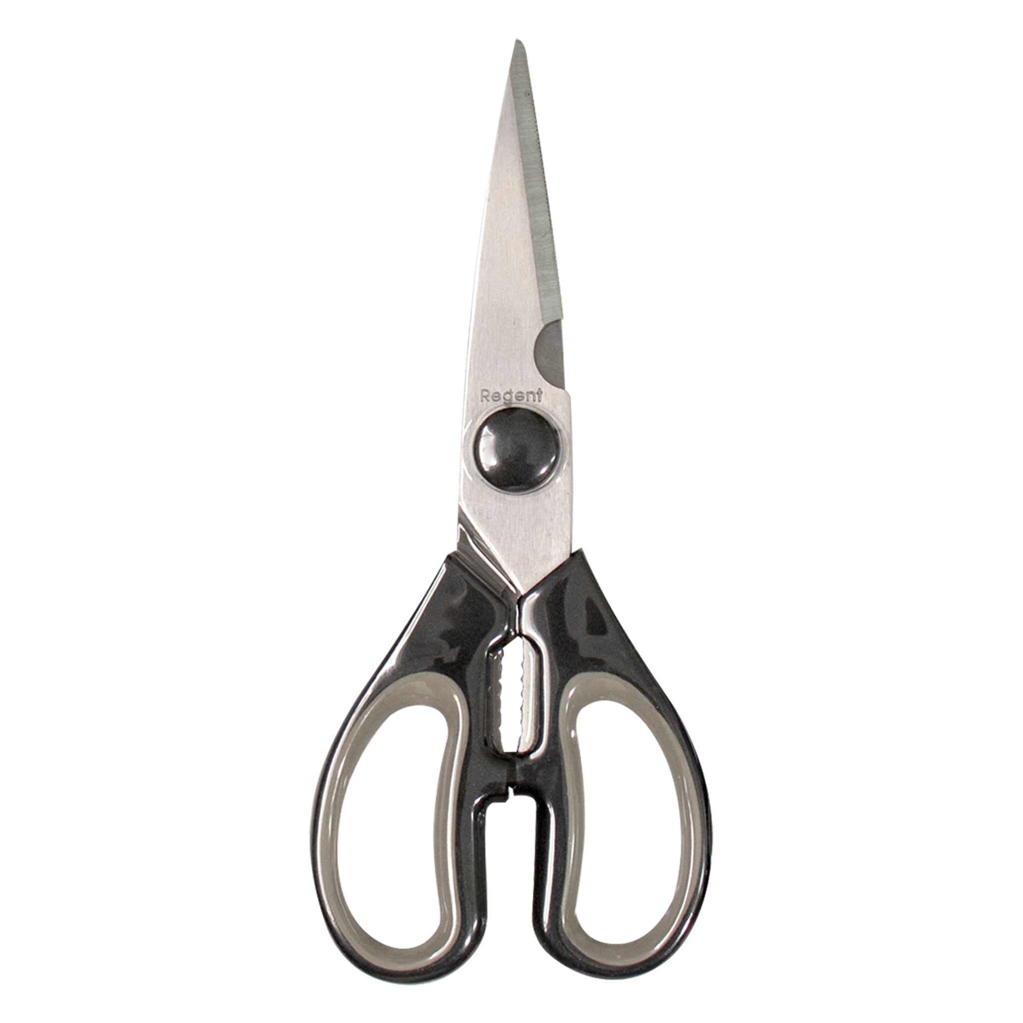 REGENT KITCHEN SCISSOR BLACK AND GREY, 190MM