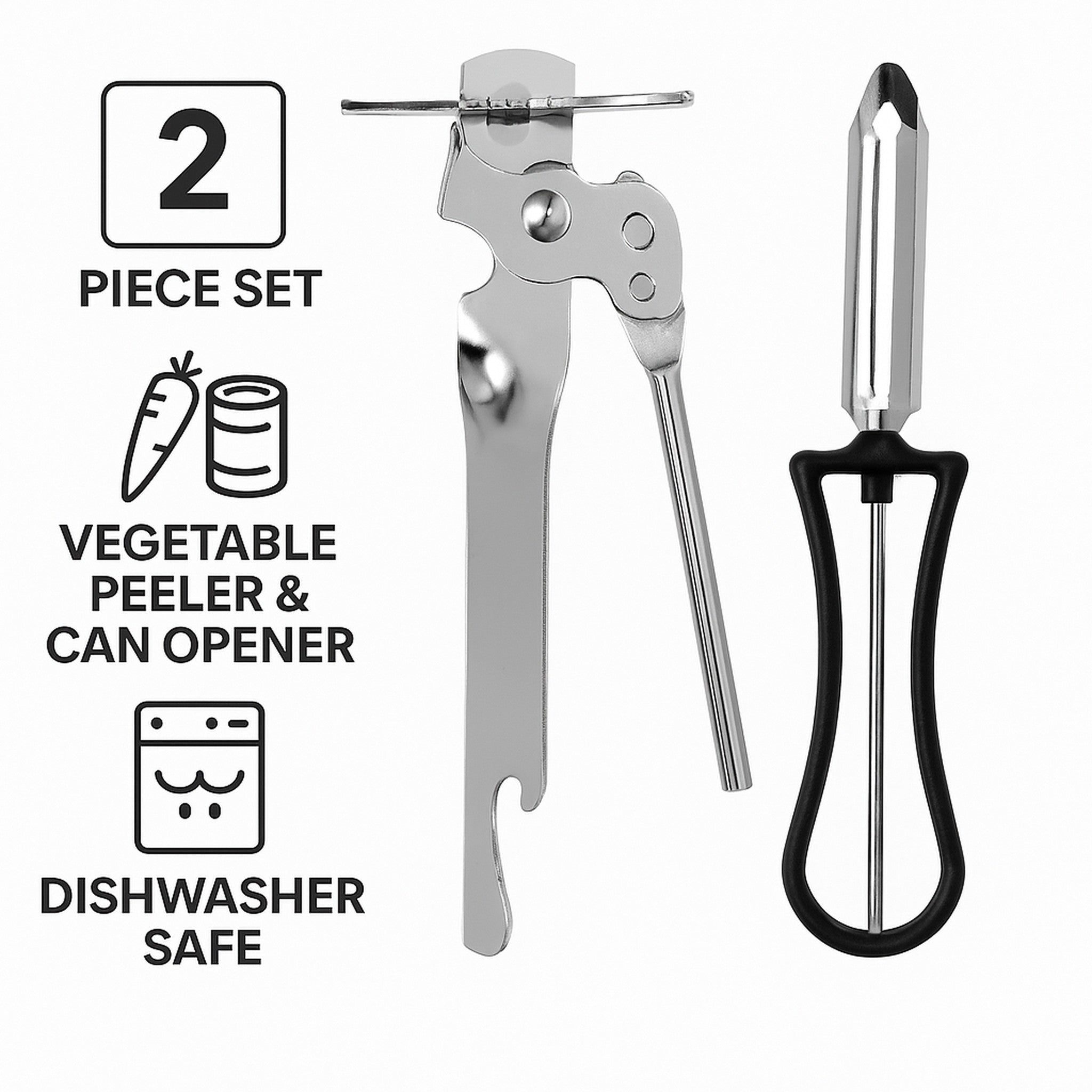 REGENT KITCHEN M CAN OPENER & PEELER 2PCS SET, 145MM l 147MM
