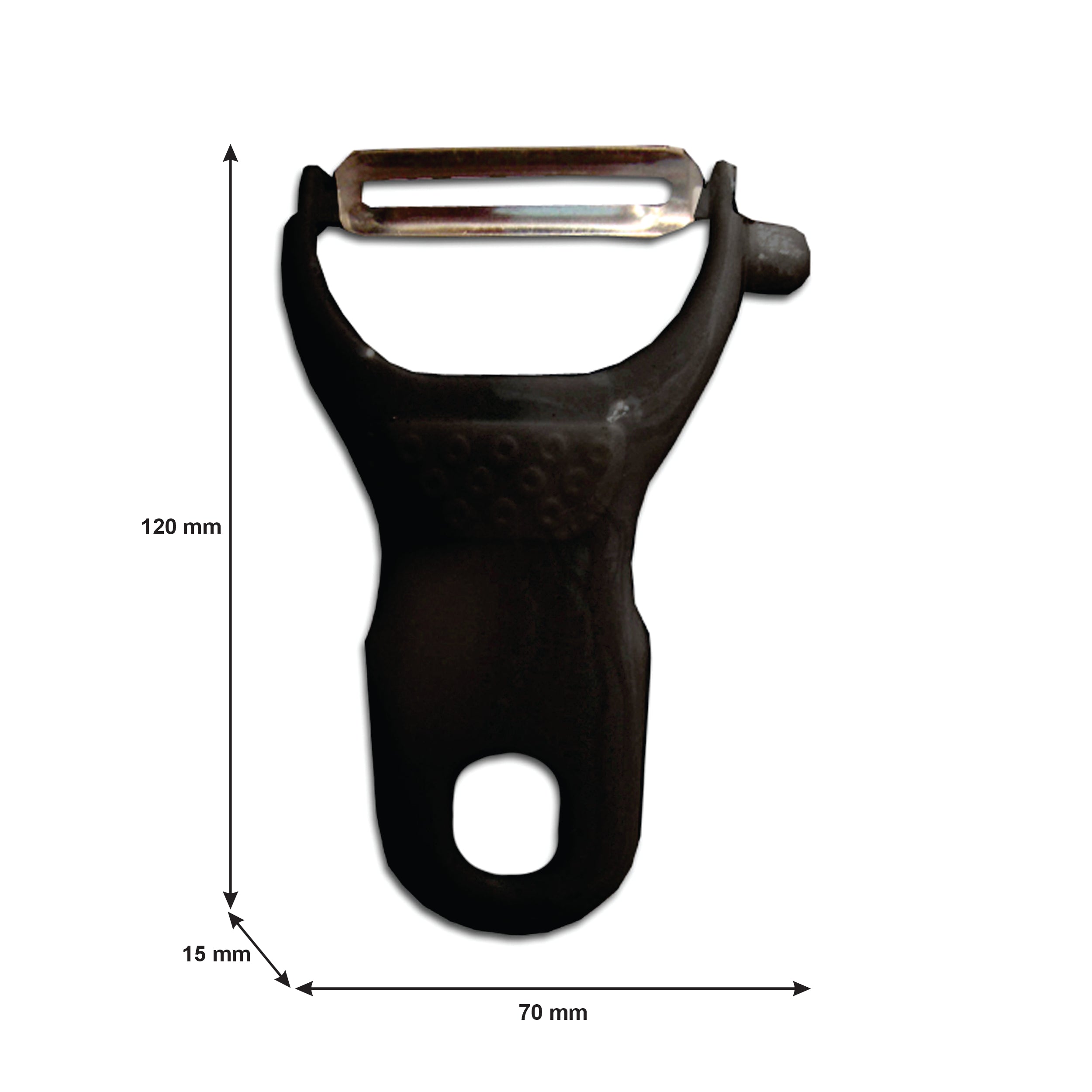 REGENT KITCHEN VEGETABLE PEELER STAINLESS STEEL AND PLASTIC, 120MM