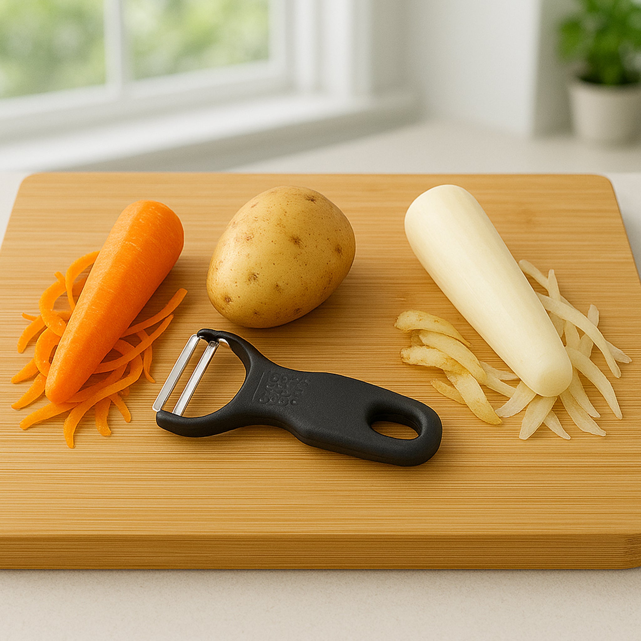 REGENT KITCHEN VEGETABLE PEELER STAINLESS STEEL AND PLASTIC, 120MM