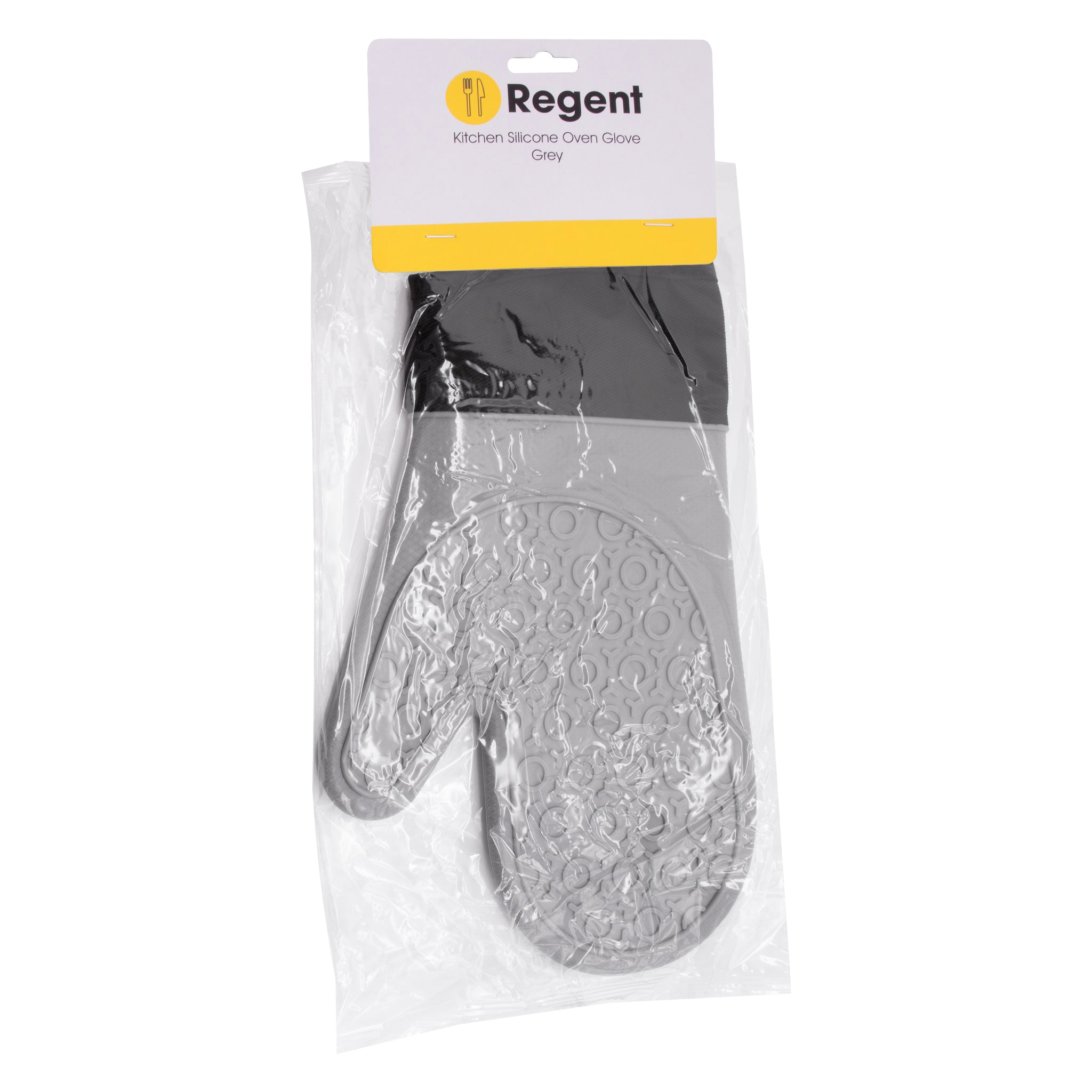 REGENT KITCHEN SILICONE OVEN GLOVE GREY EACH