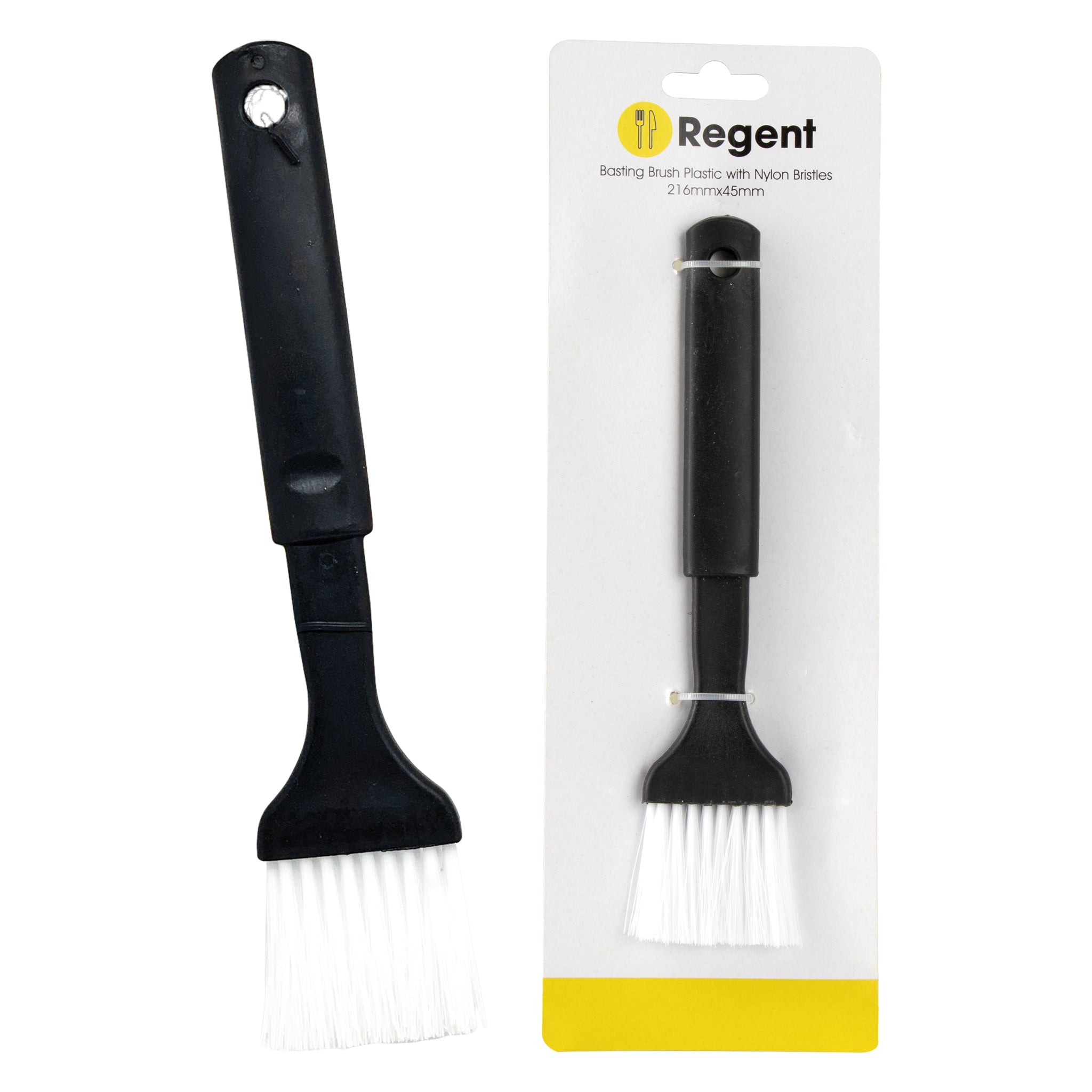 REGENT KITCHEN BASTING BRUSH PLASTIC WITH NYLON BRISTLES, 210MM
