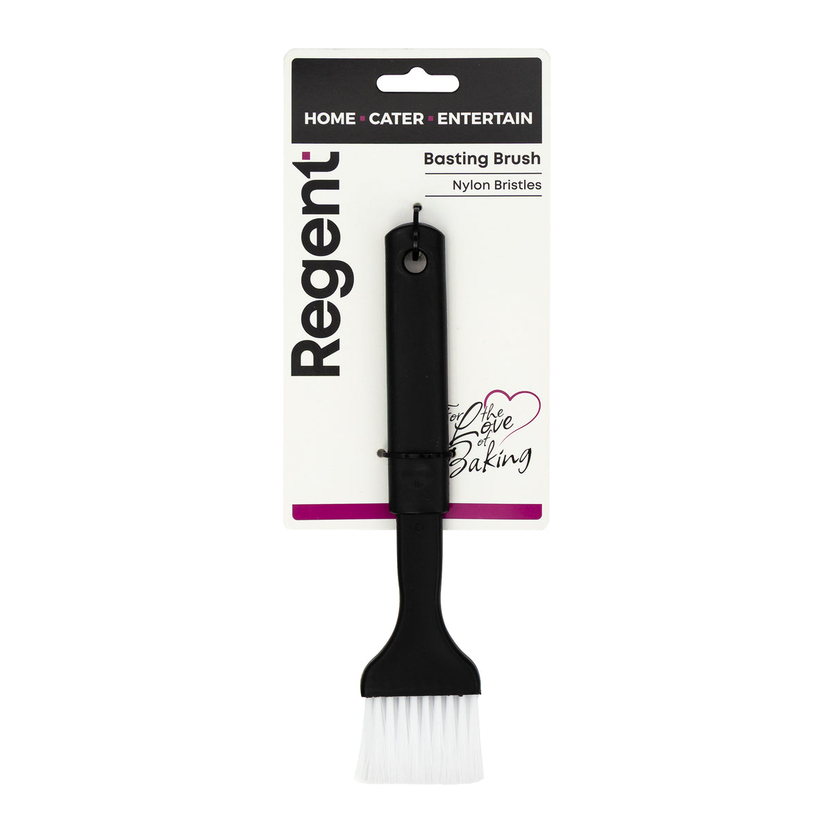 REGENT KITCHEN BASTING BRUSH PLASTIC WITH NYLON BRISTLES, 210MM