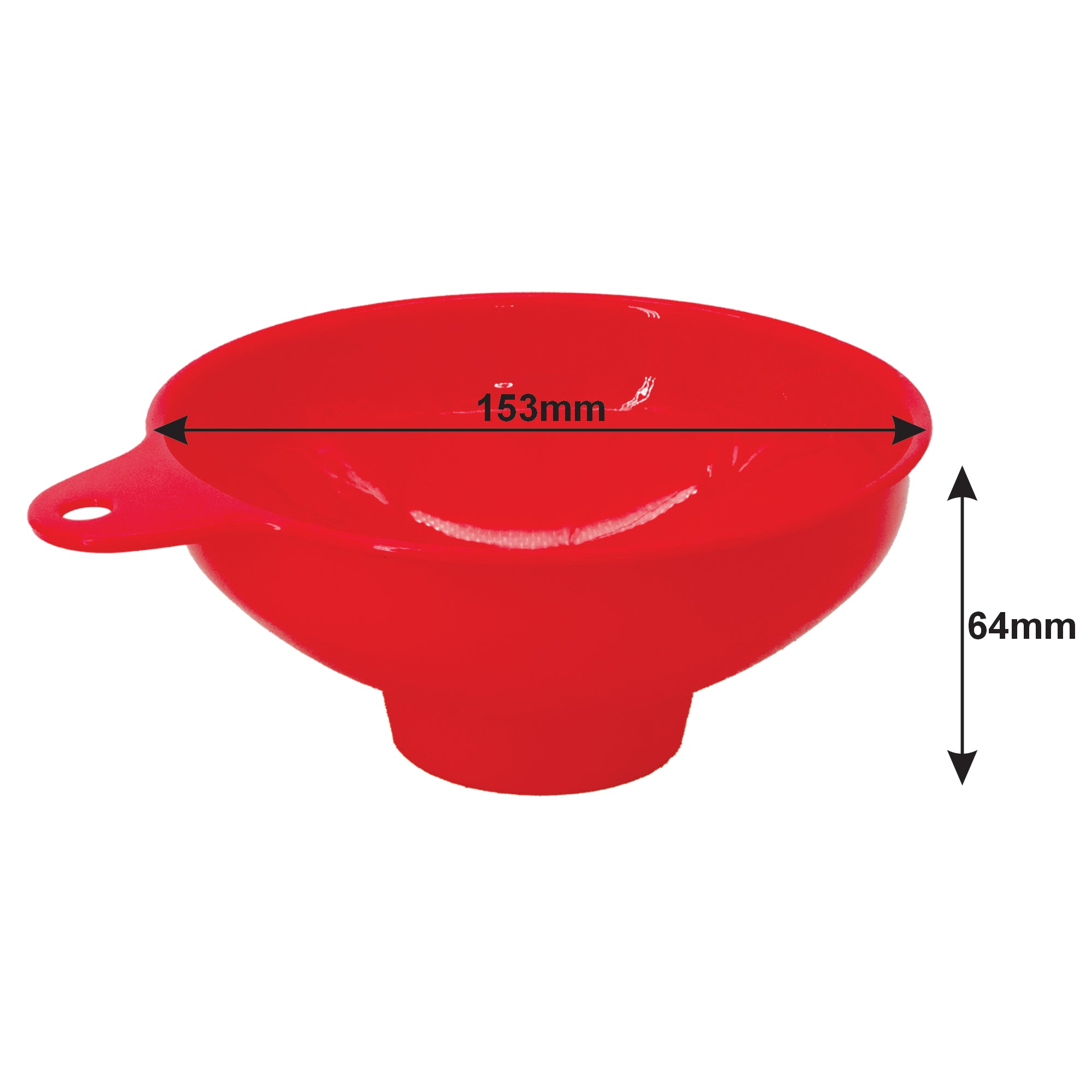 REGENT KITCHEN WIDE MOUTH CANNING FUNNEL PLASTIC RED