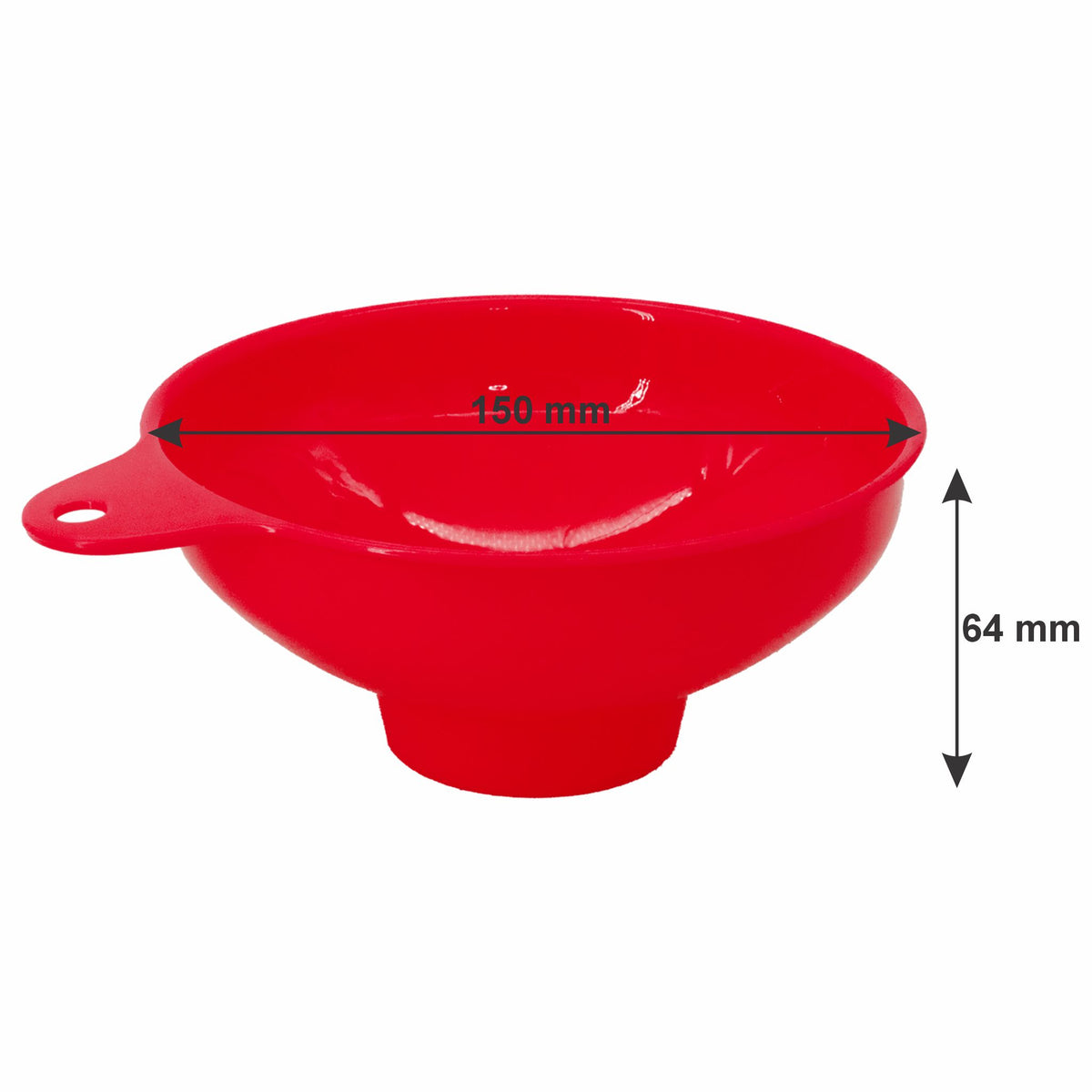 REGENT KITCHEN WIDE MOUTH CANNING FUNNEL PLASTIC RED