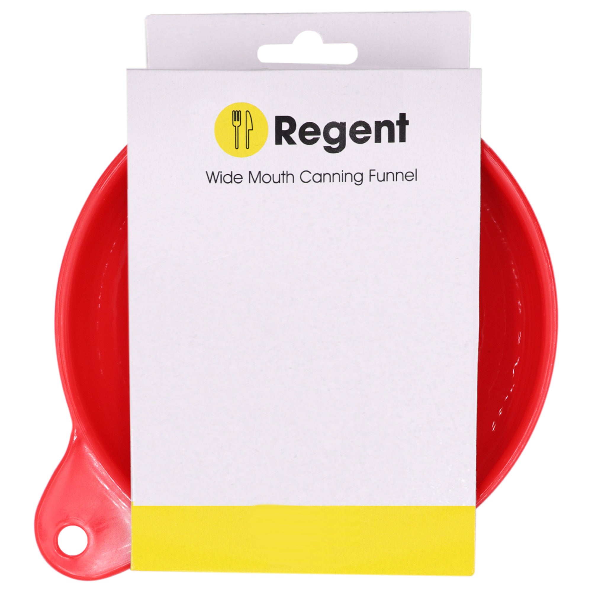 REGENT KITCHEN WIDE MOUTH CANNING FUNNEL PLASTIC RED