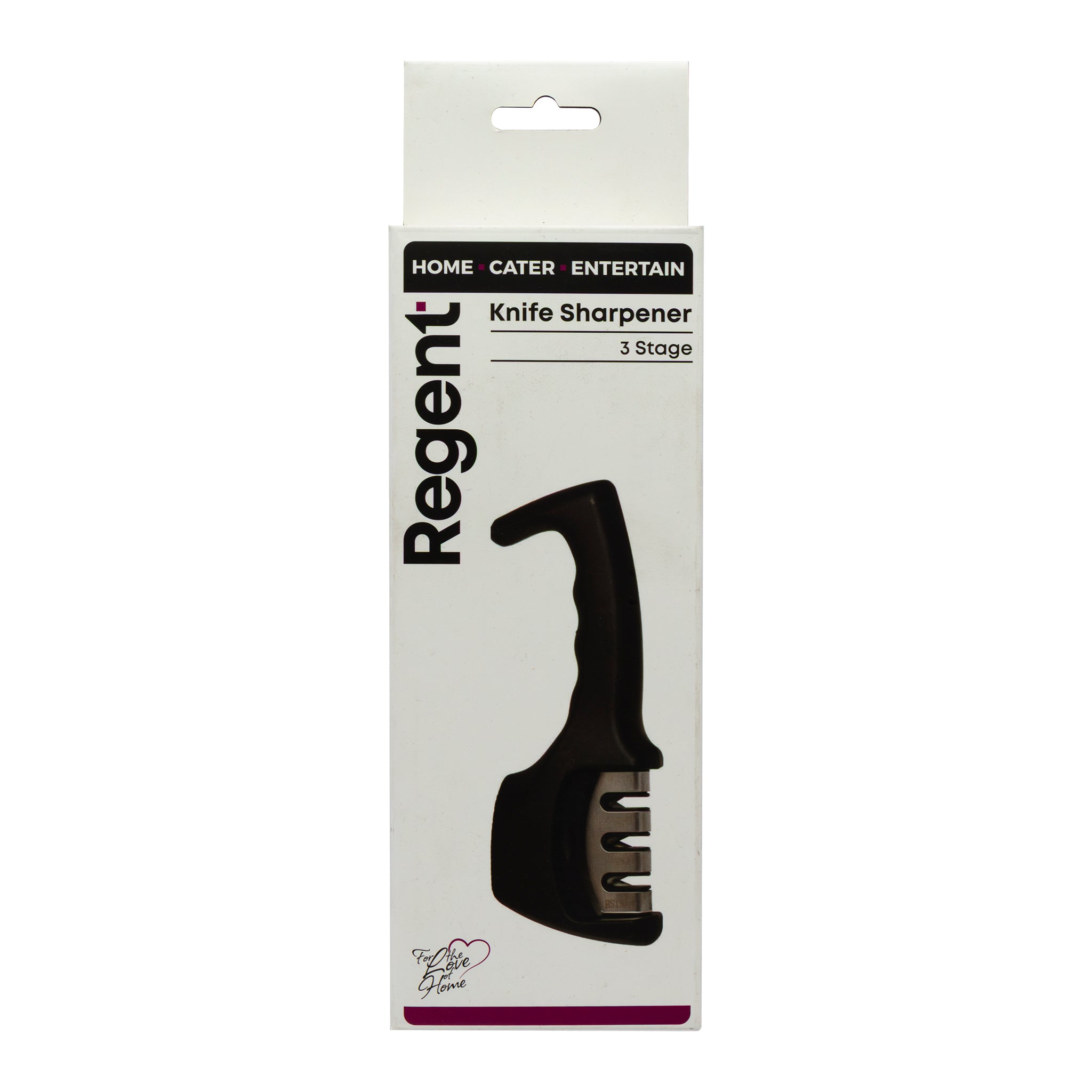 REGENT KITCHEN KNIFE SHARPENER 3 STAGE, 200X75MM