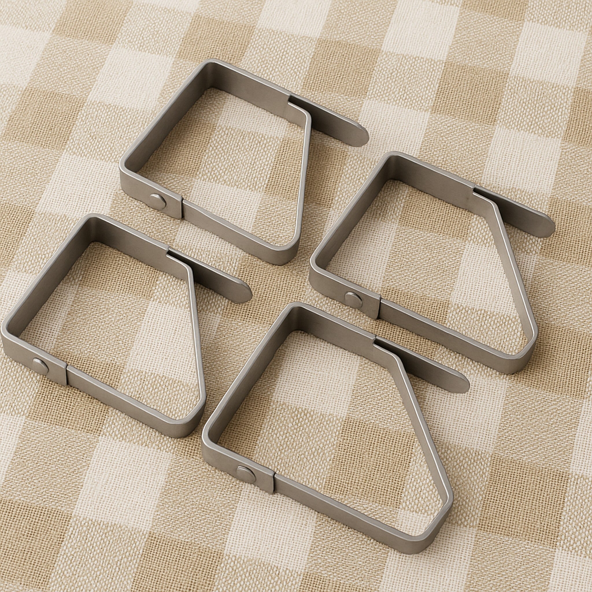 REGENT KITCHEN TABLE CLOTH CLIPS STAINLESS STEEL 4PK