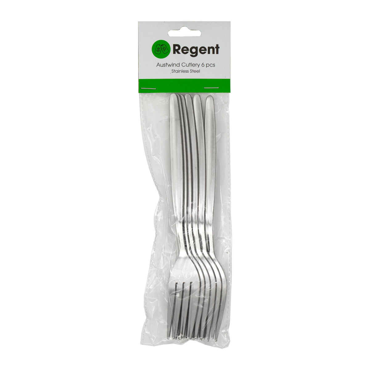 REGENT CUTLERY AUSTWIND (ELOFF) TABLE FORK ST STEEL. 6PK