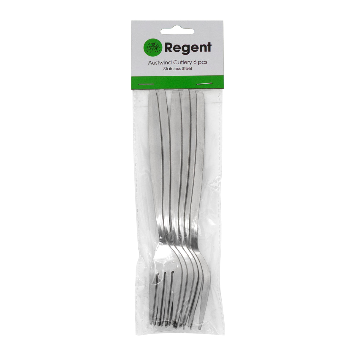 REGENT CUTLERY AUSTWIND (ELOFF) TABLE FORK ST STEEL. 6PK