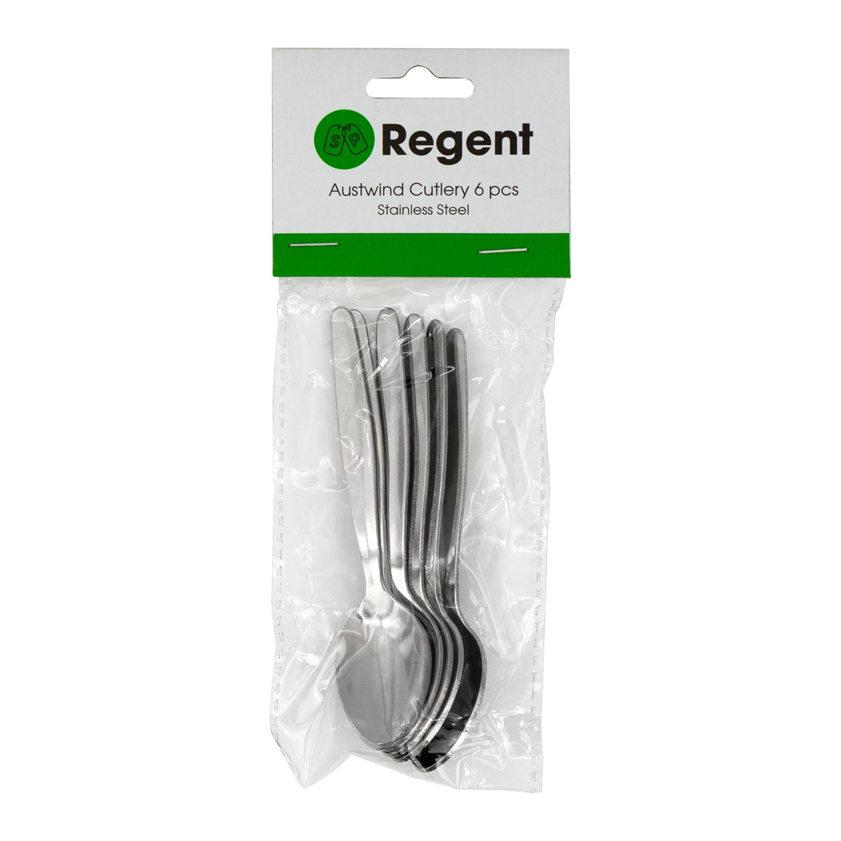 REGENT CUTLERY AUSTWIND (ELOFF) COFFEE SPOON ST STEEL, 6PK