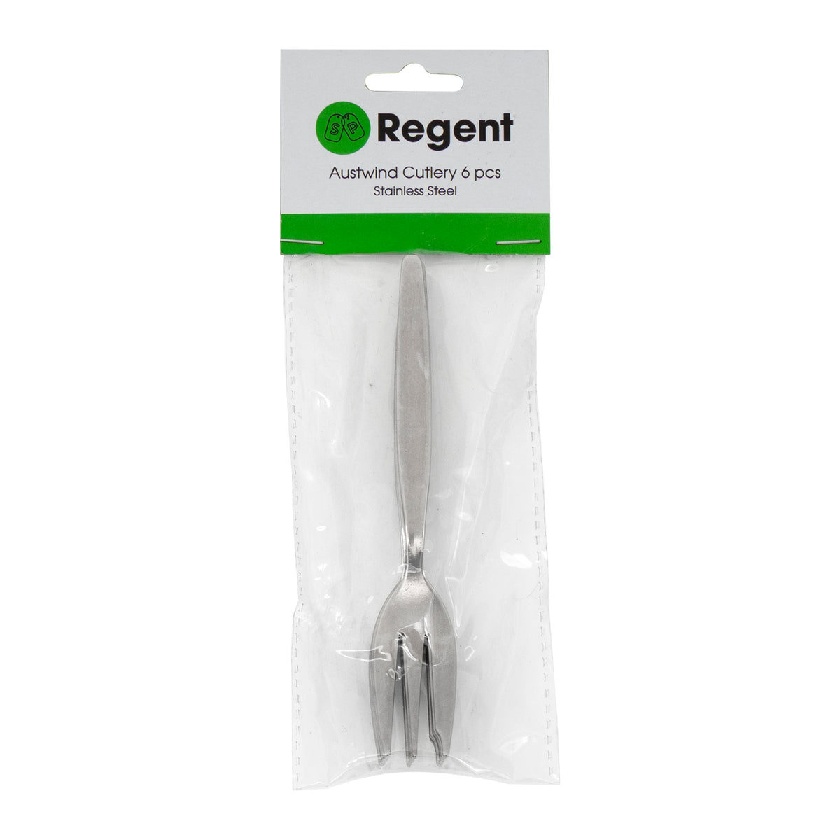 REGENT CUTLERY AUSTWIND (ELOFF) CAKE FORK ST STEEL, 6PK