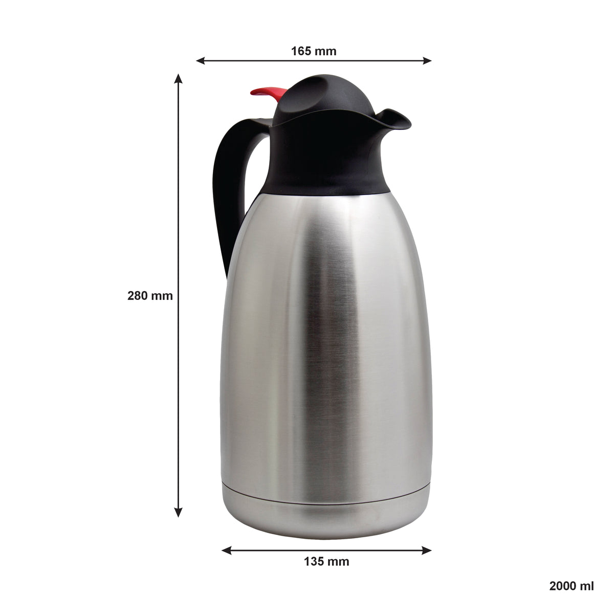 REGENT VACUUM JUG DOUBLE WALLED ST STEEL, 2L
