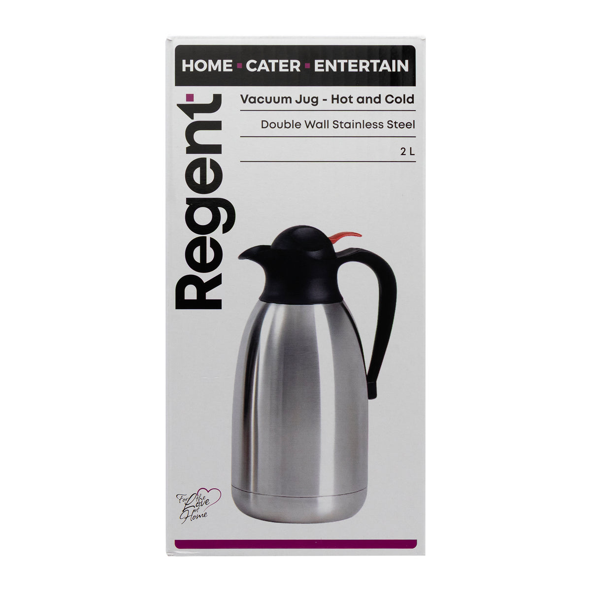 REGENT VACUUM JUG DOUBLE WALLED ST STEEL, 2L