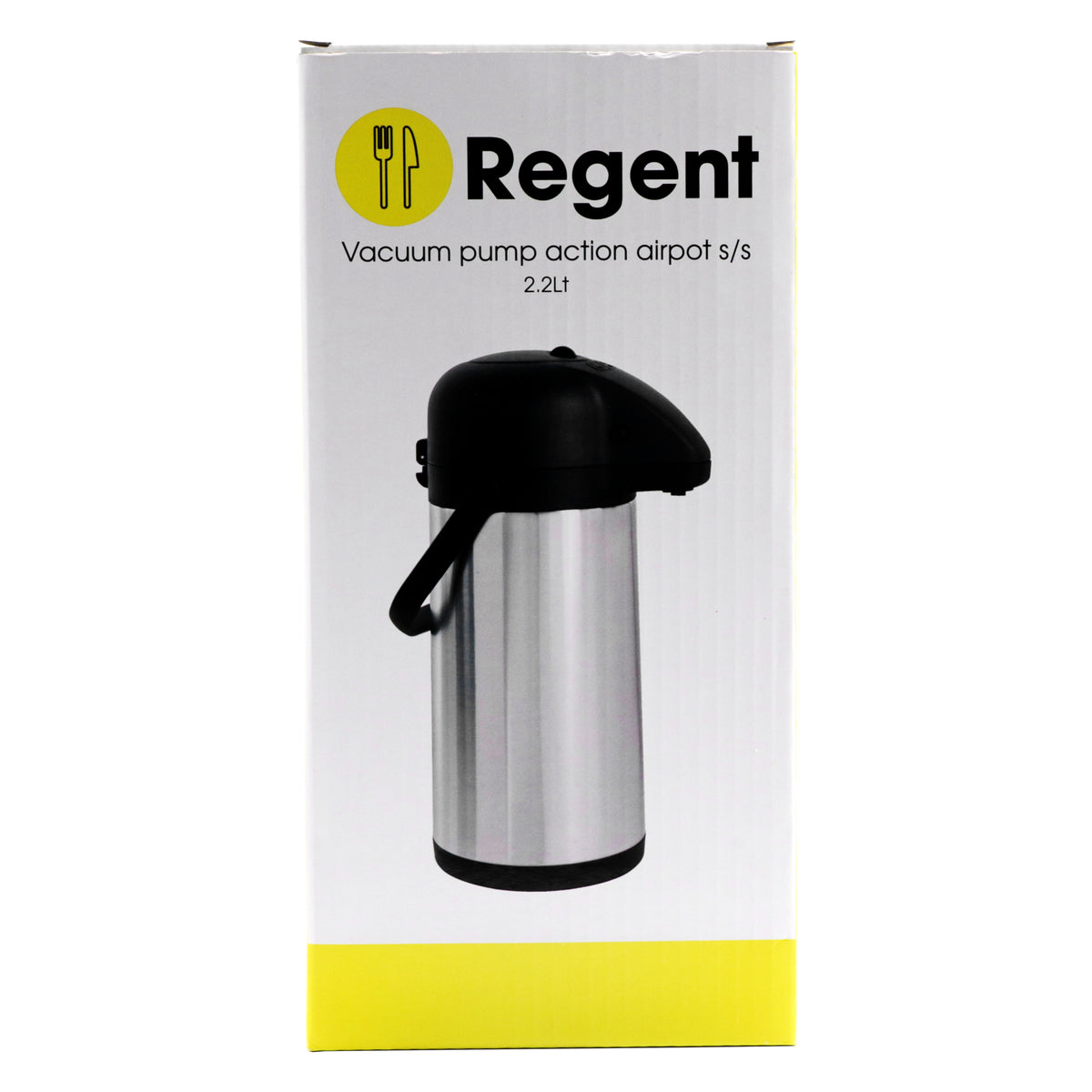 REGENT VACUUM AIRPOT DOUBLE WALL PUMP ACTION STAINLESS STEEL, 2.2L