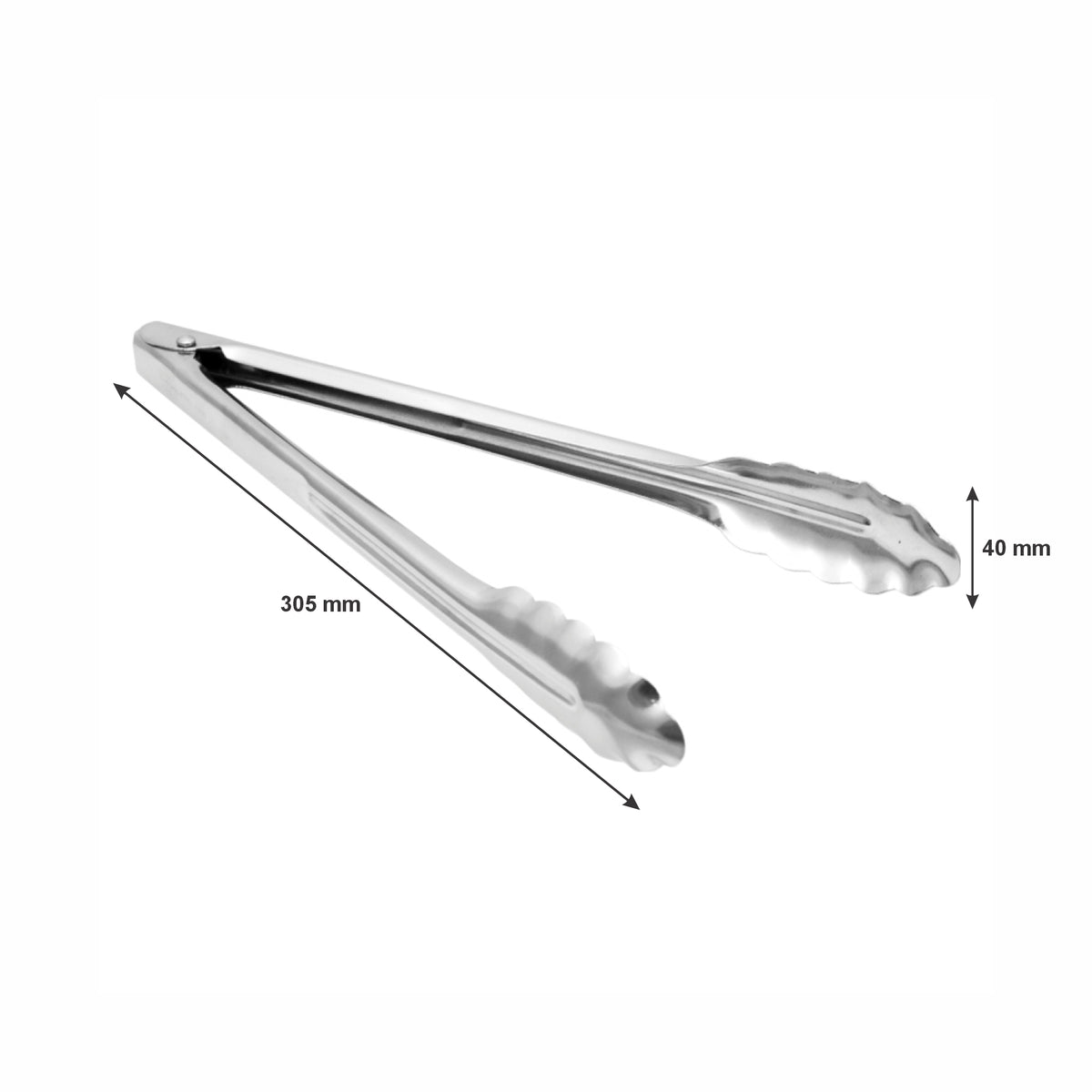 REGENT UTILITY TONG STAINLESS STEEL, 305MM