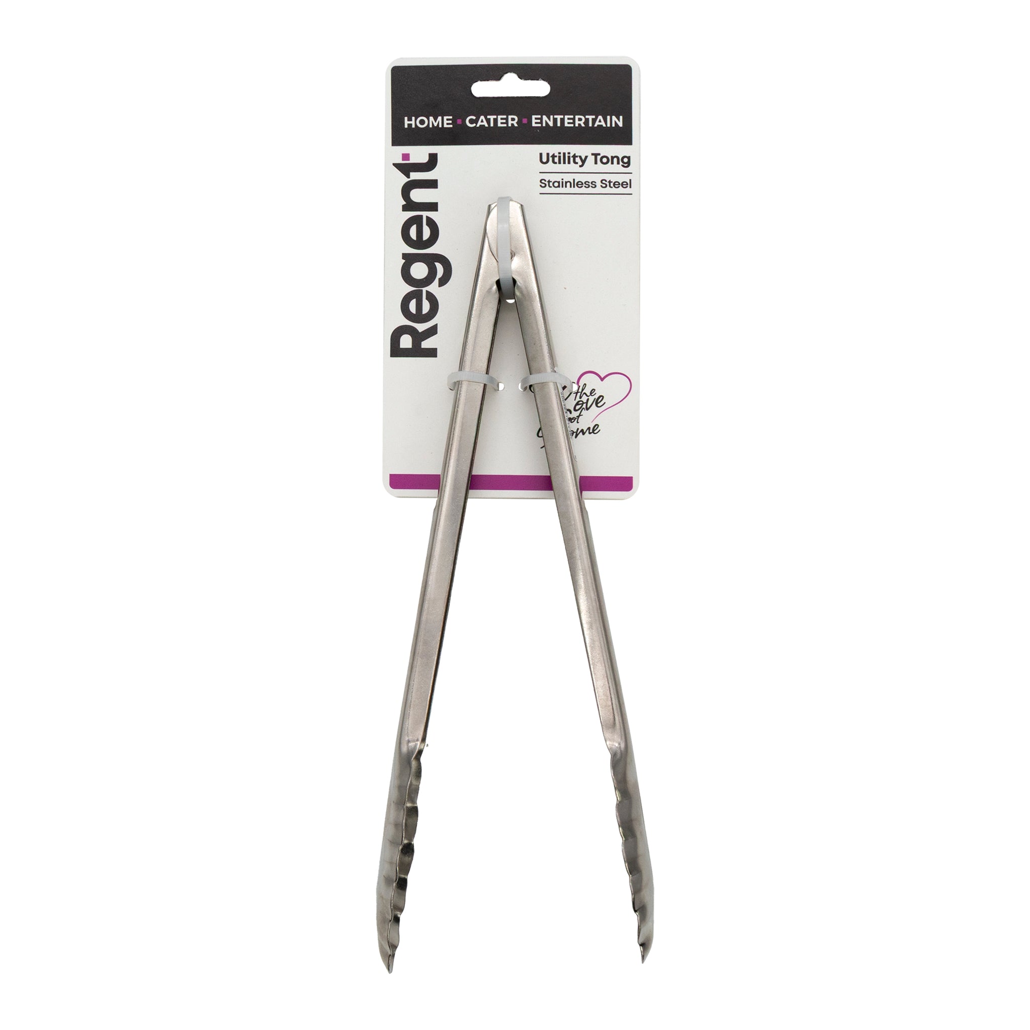 REGENT UTILITY TONG STAINLESS STEEL, 305MM