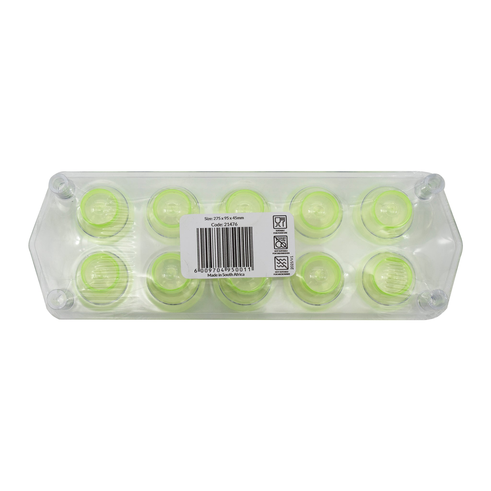 BAR BUTLER 10 COLOURED PLASTIC SHOT GLASSES 25ML ON A TRAY 11PCS SET, (1 COLOUR PER TRAY)