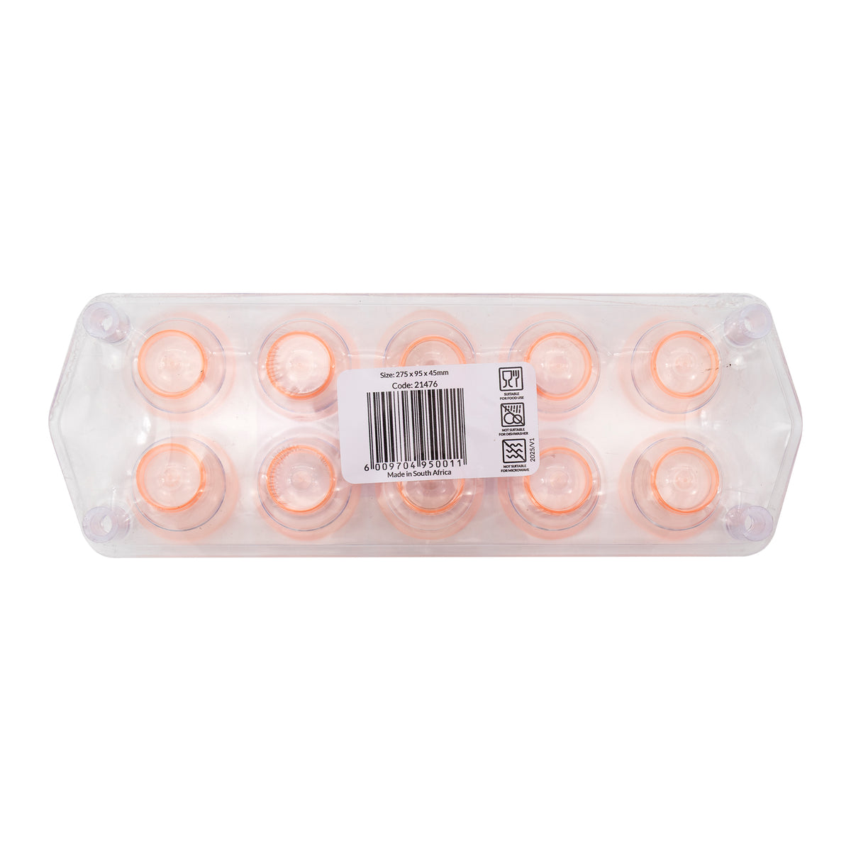 BAR BUTLER 10 COLOURED PLASTIC SHOT GLASSES 25ML ON A TRAY 11PCS SET, (1 COLOUR PER TRAY)