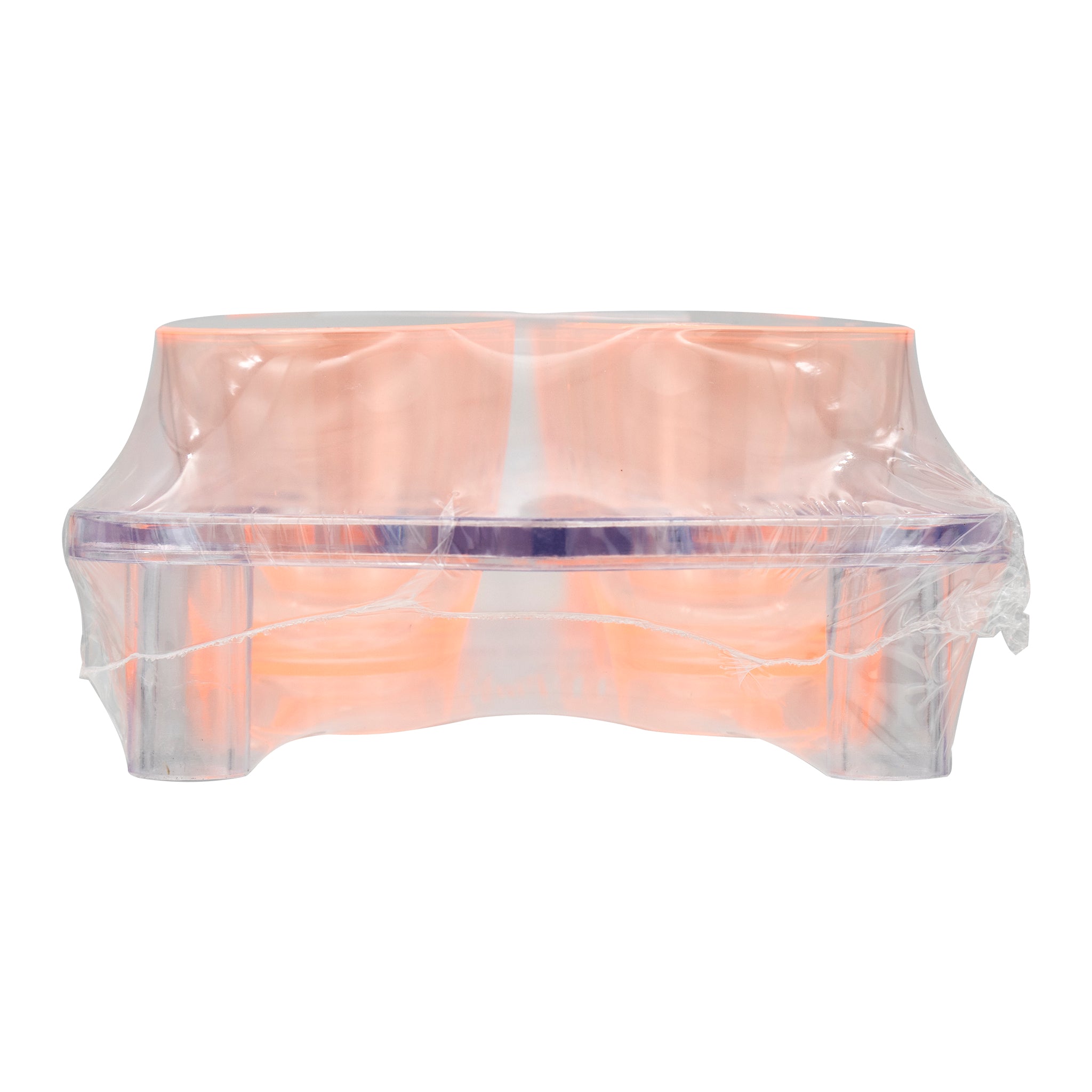BAR BUTLER 10 COLOURED PLASTIC SHOT GLASSES 25ML ON A TRAY 11PCS SET, (1 COLOUR PER TRAY)