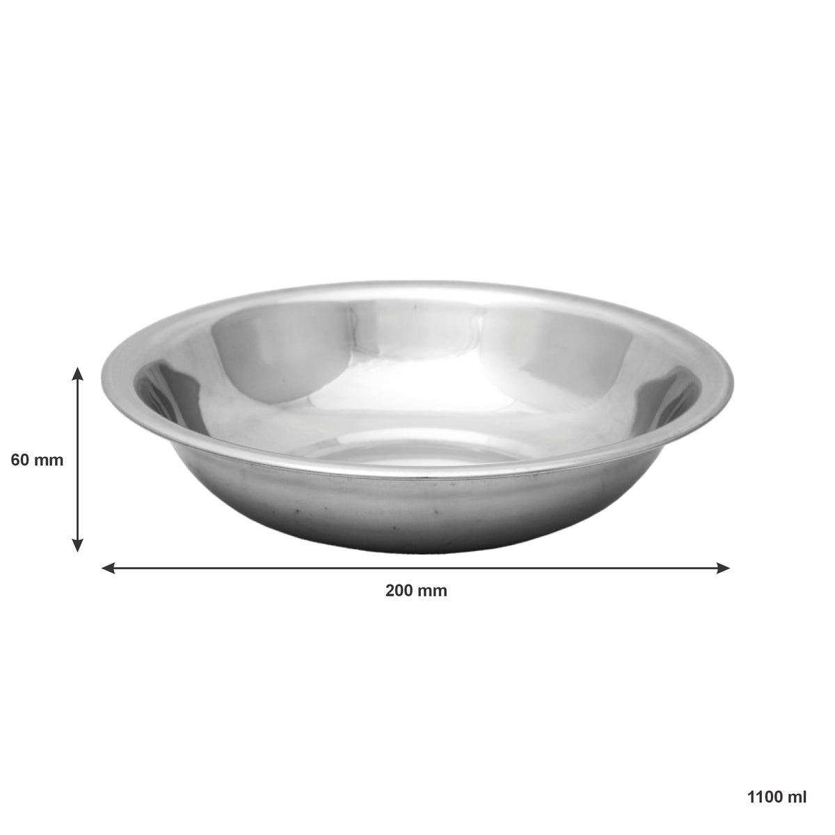 REGENT REGULAR MIXING BOWL STAINLESS STEEL MEDIUM, 1.1L