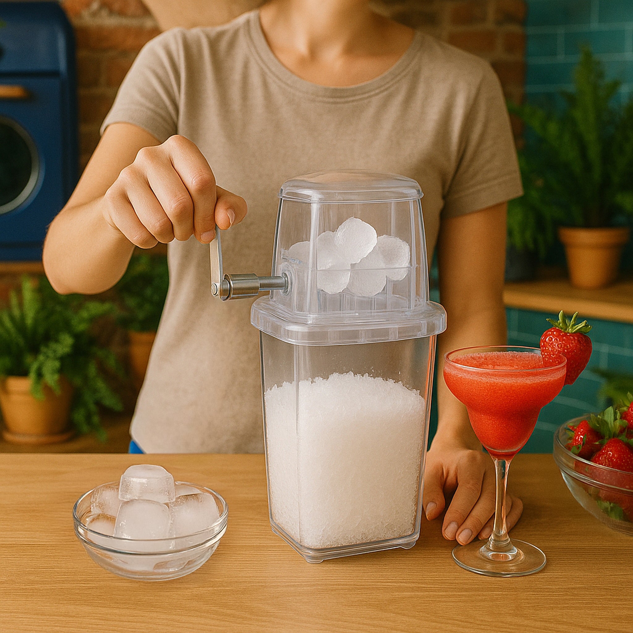 BAR BUTLER ICE CRUSHER PLASTIC AND STAINLESS STEEL