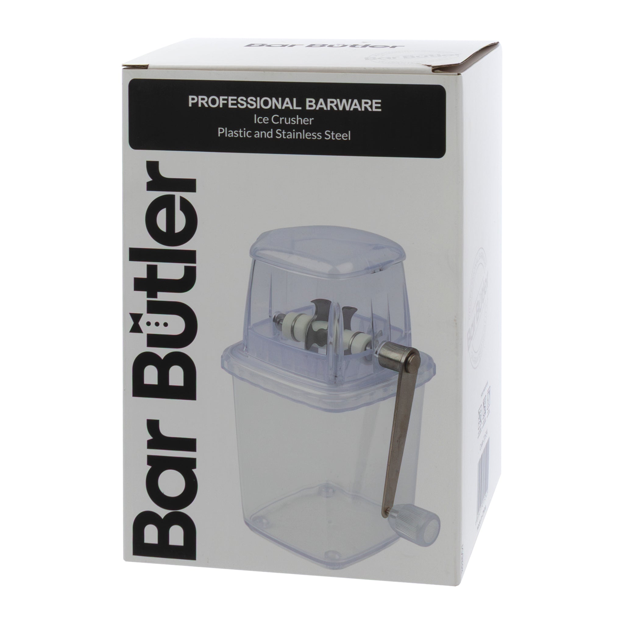 BAR BUTLER ICE CRUSHER PLASTIC AND STAINLESS STEEL