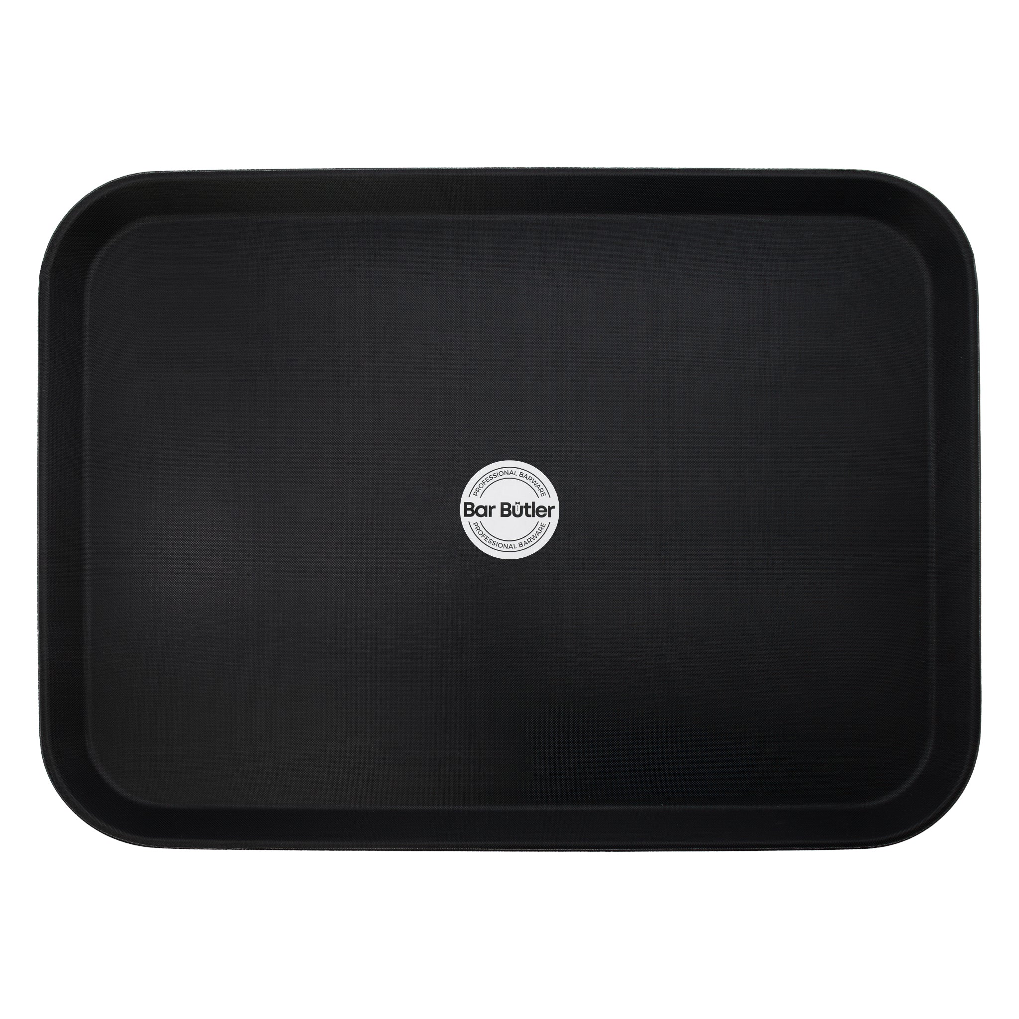BAR BUTLER BLACK NON-SLIP RECTANGULAR TRAY 560MMX410