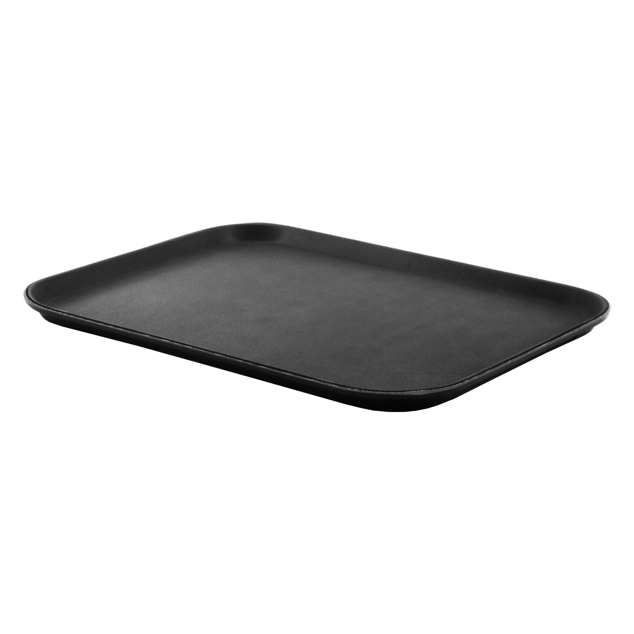 BAR BUTLER BLACK NON-SLIP RECTANGULAR TRAY, 455MMX355MM