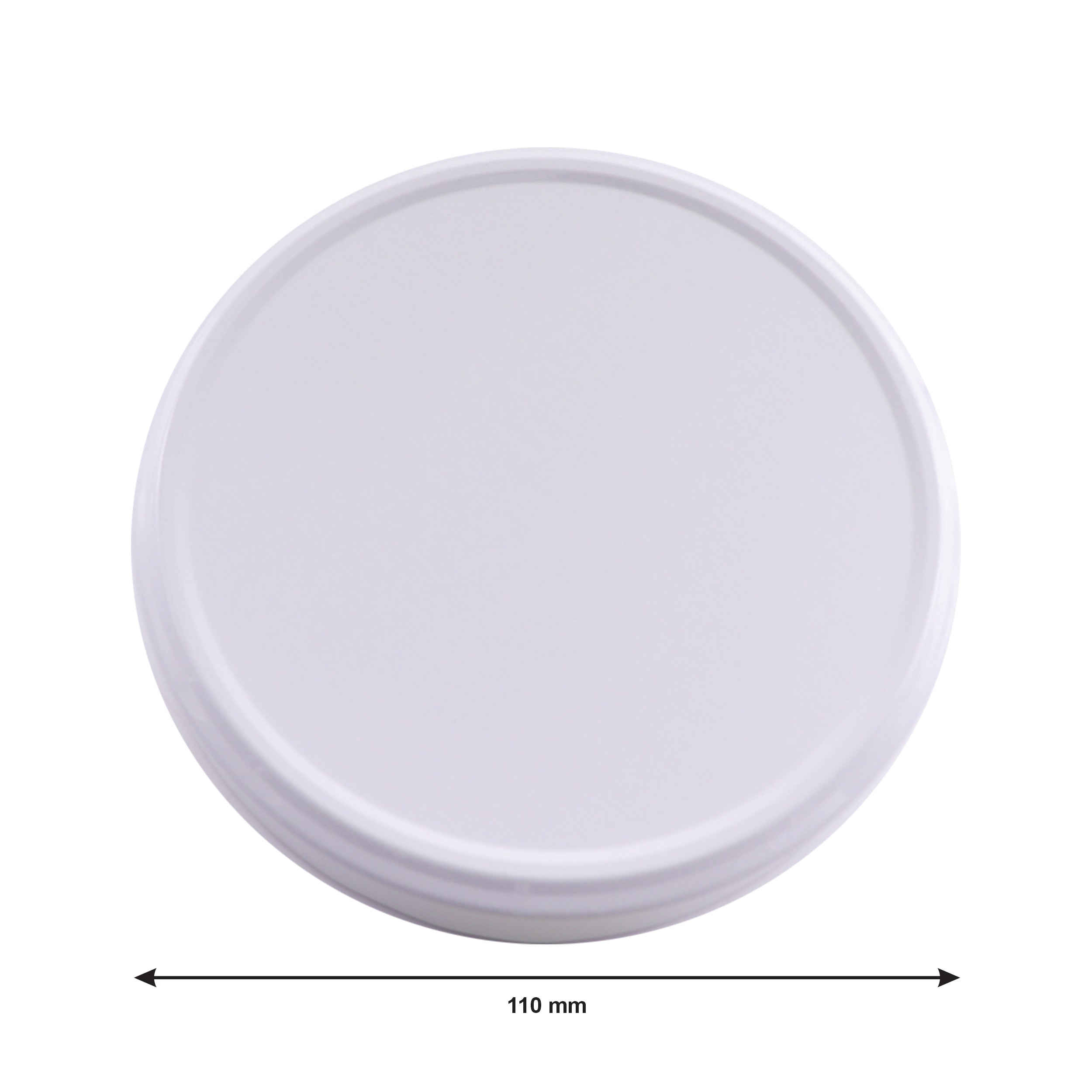 REGENT JAR LIDS WHITE 2PK, 110MM DIA