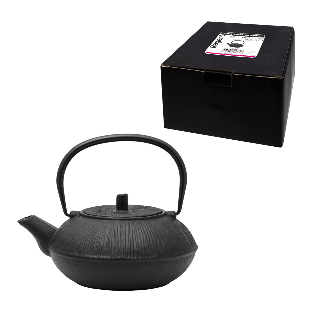 REGENT CAST IRON TRADITIONAL CHINESE TEAPOT BLACK, 850ML