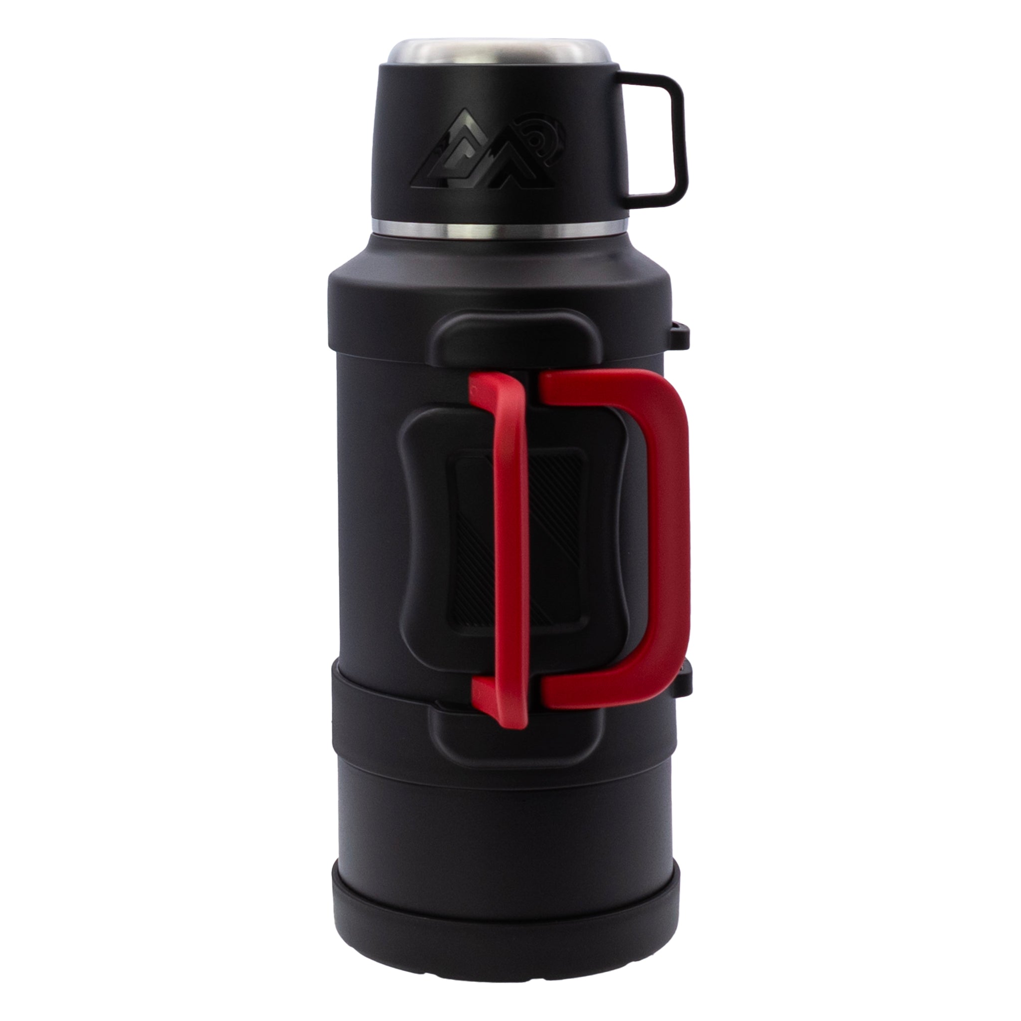 REGENT LARGE VACUUM FLASK STAINLESS STEEL WITH CUP LID MATT BLACK, 3.2L