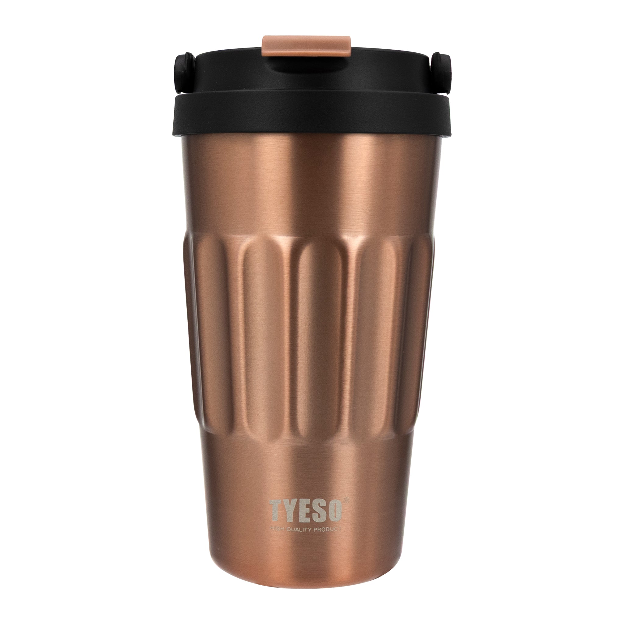 REGENT DOUBLE WALLED INSULATED TRAVEL MUG ST. STEEL AND PP PLASTIC LID BRONZE, 500ML