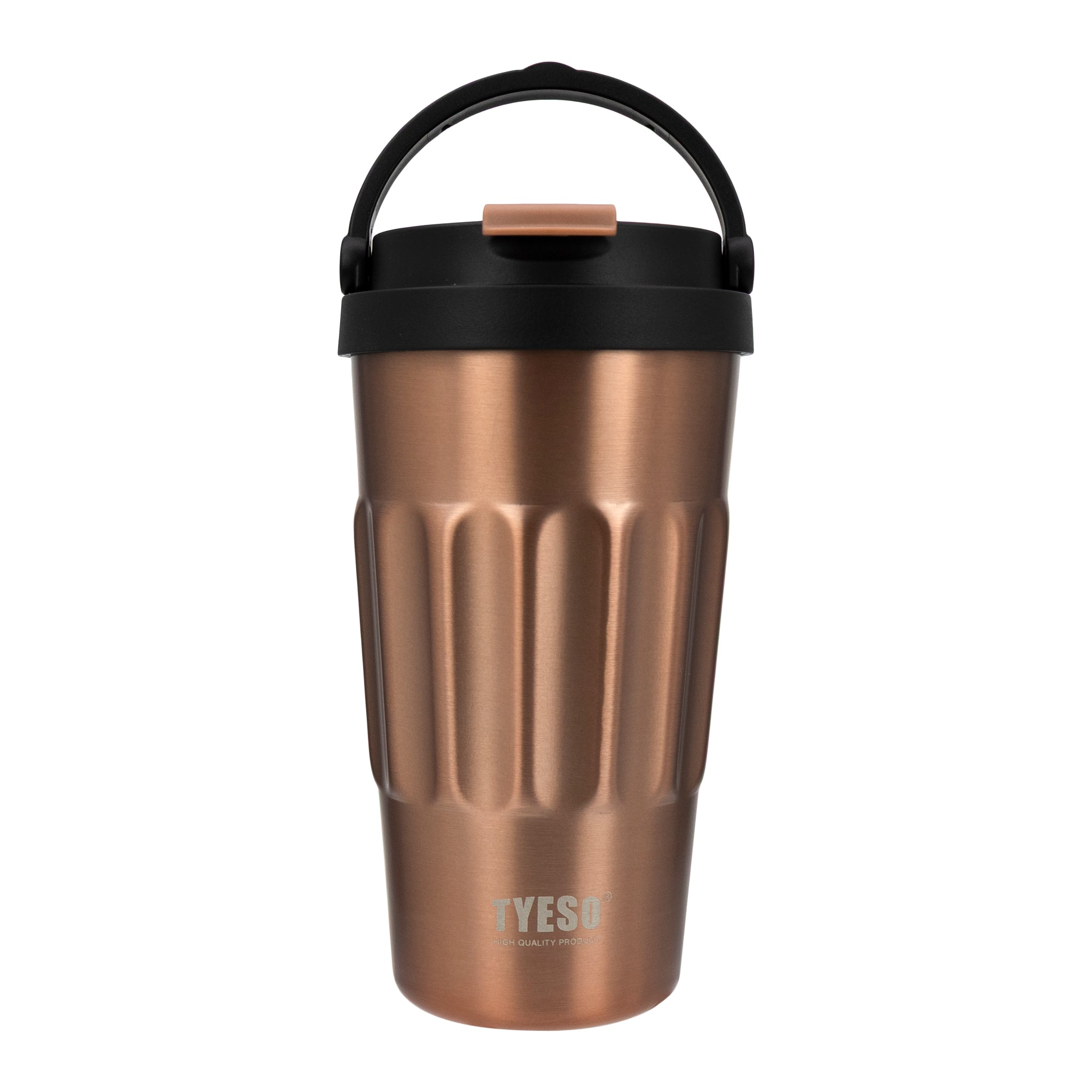 REGENT DOUBLE WALLED INSULATED TRAVEL MUG ST. STEEL AND PP PLASTIC LID BRONZE, 500ML