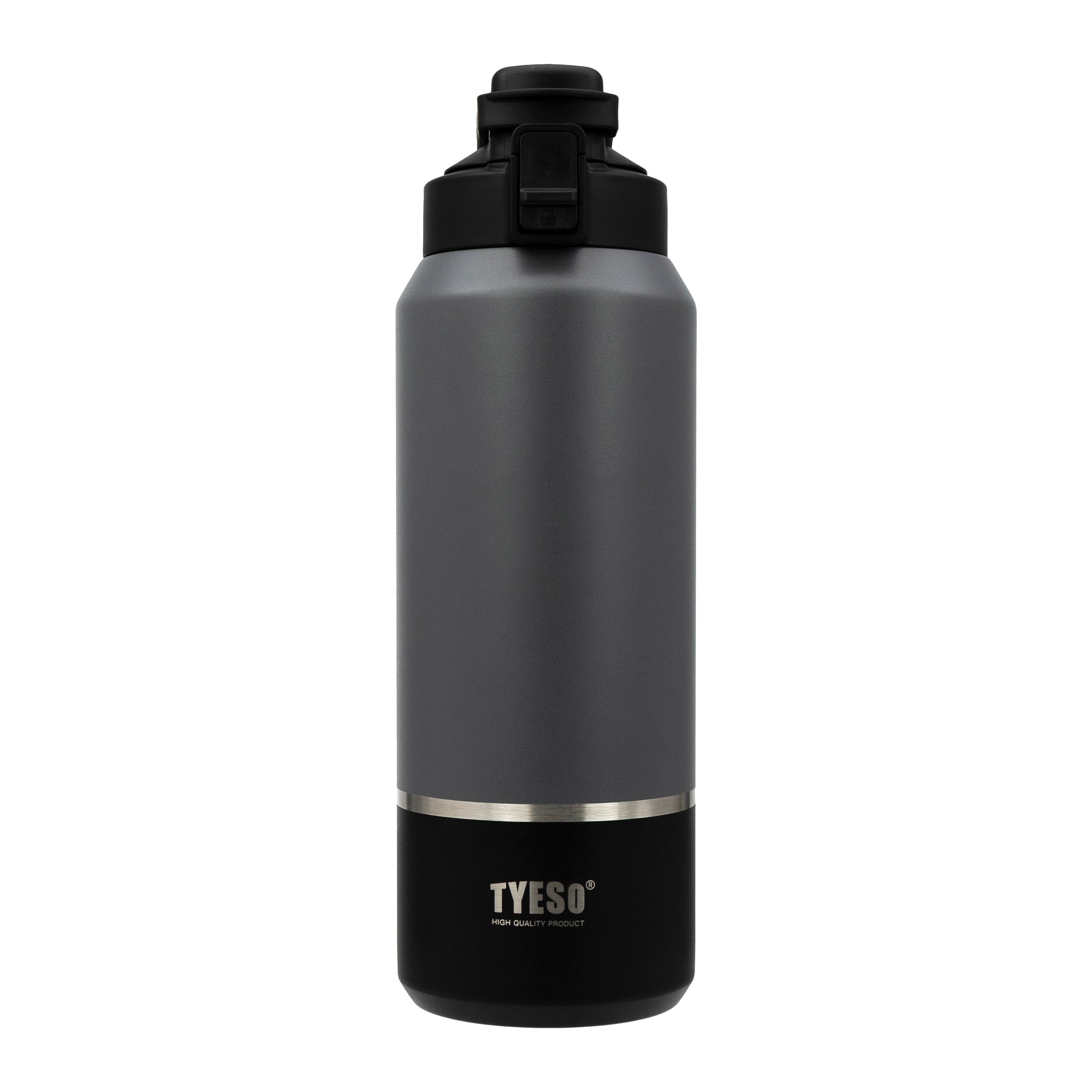 REGENT DOUBLE WALLED VACUUM INSULATED FLASK ST. STEEL AND PP PLASTIC GREY, 1.2L