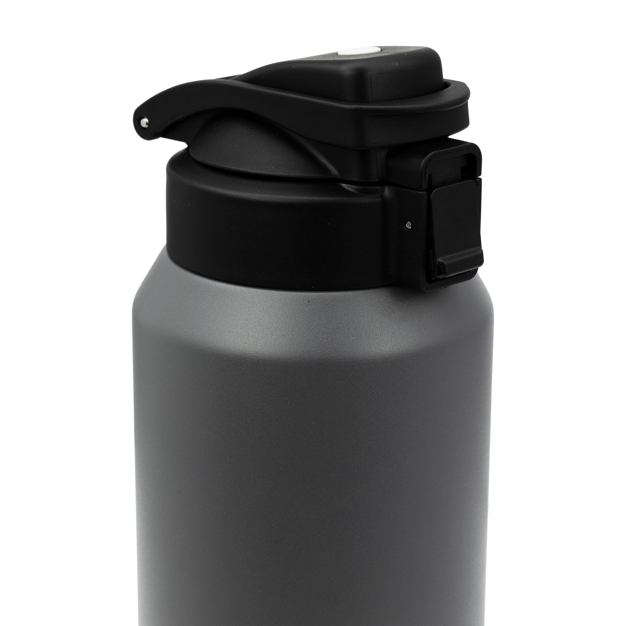 REGENT DOUBLE WALLED VACUUM INSULATED FLASK ST. STEEL AND PP PLASTIC GREY, 1.2L