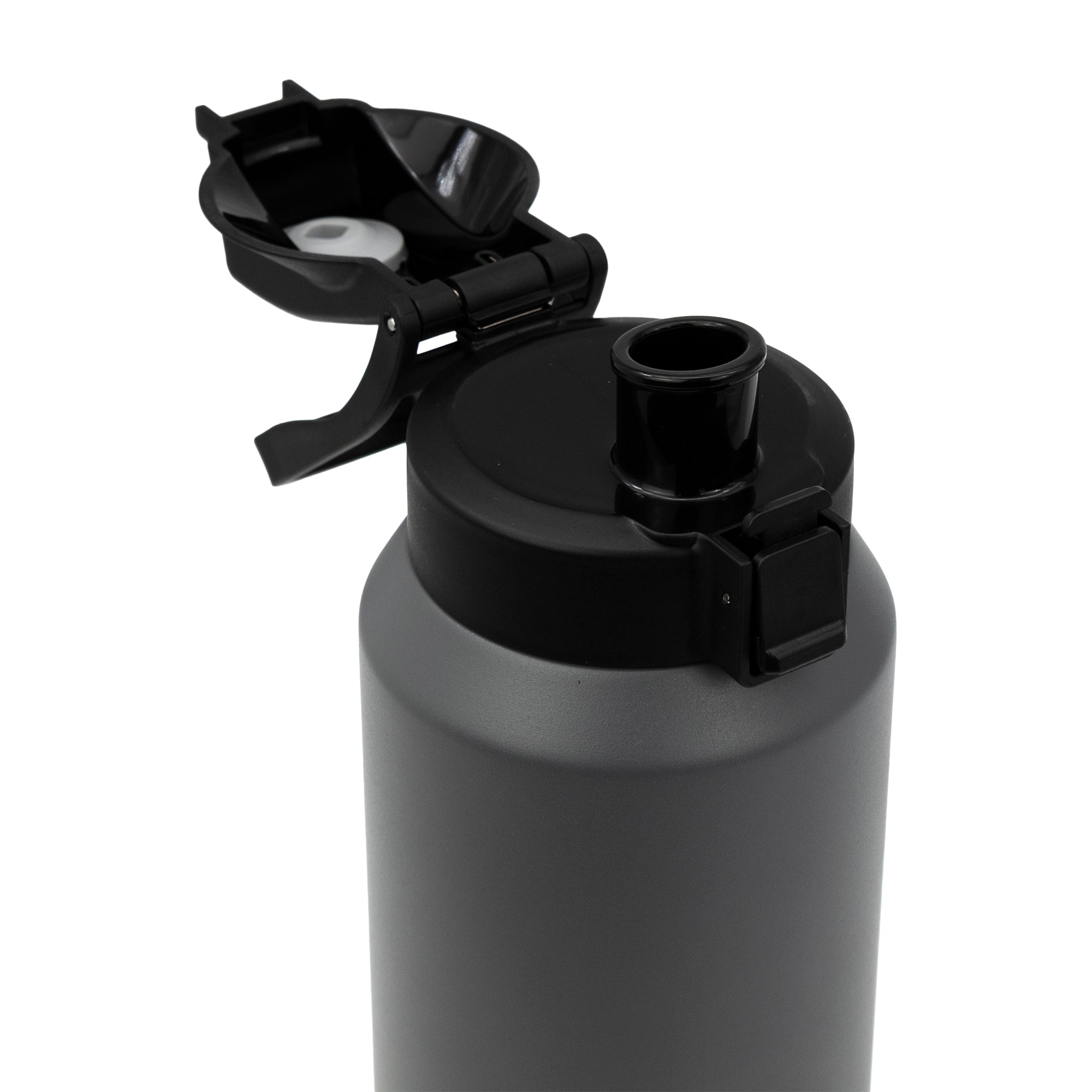 REGENT DOUBLE WALLED VACUUM INSULATED FLASK ST. STEEL AND PP PLASTIC GREY, 1.2L