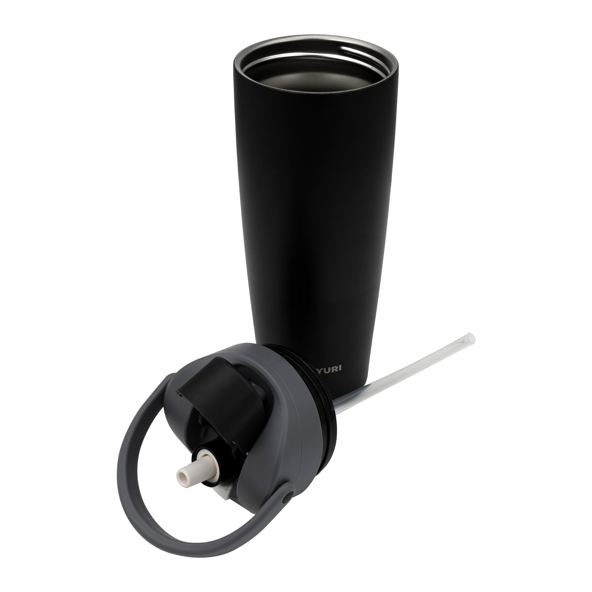 REGENT DOUBLE WALLED VACUUM INSULATED FLASK ST. STEEL AND PP PLASTIC BLACK, 900ML
