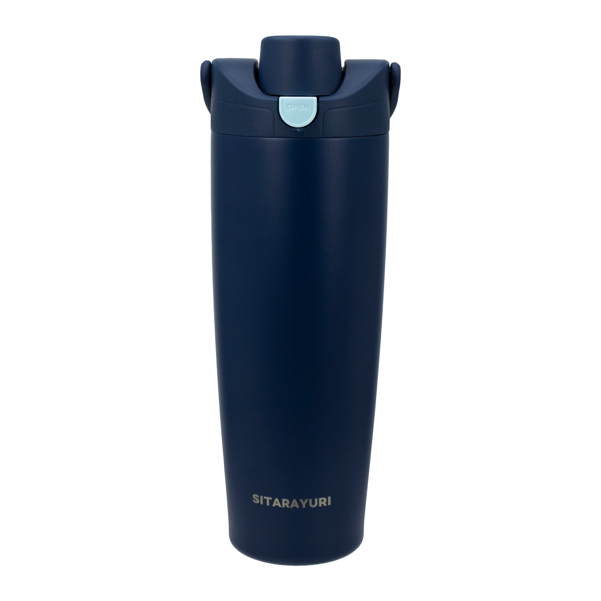REGENT DOUBLE WALLED VACUUM INSULATED FLASK ST. STEEL AND PP PLASTIC BLUE, 900ML