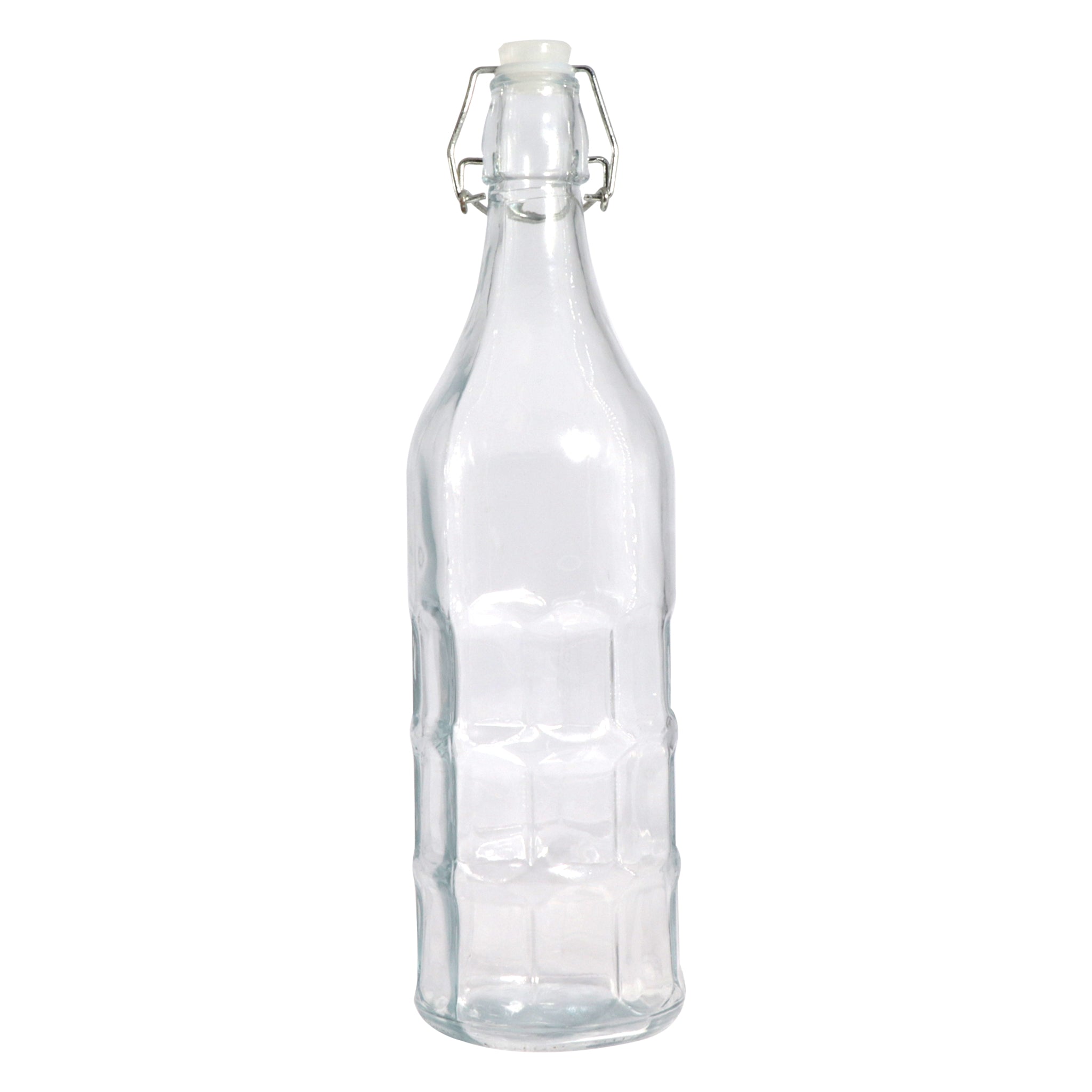 REGENT GLASS MORESCA BOTTLE WITH CLIP TOP LID, 1L