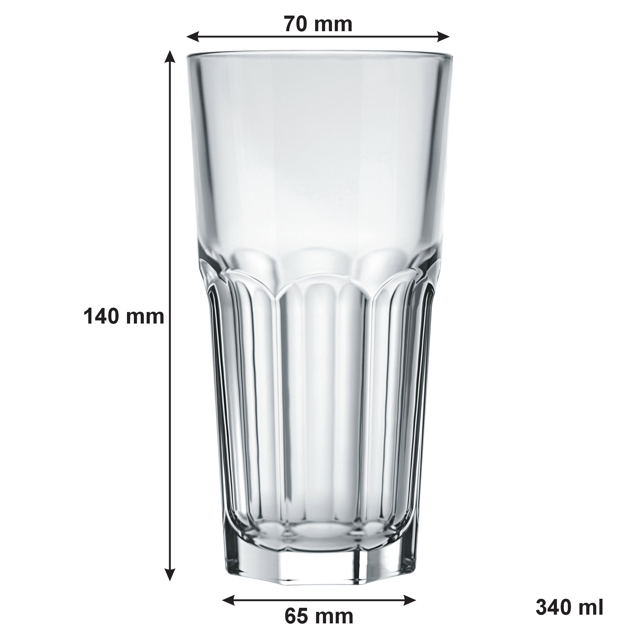 NADIR BRISTOL LONG DRINK TUMBLER, 340ML