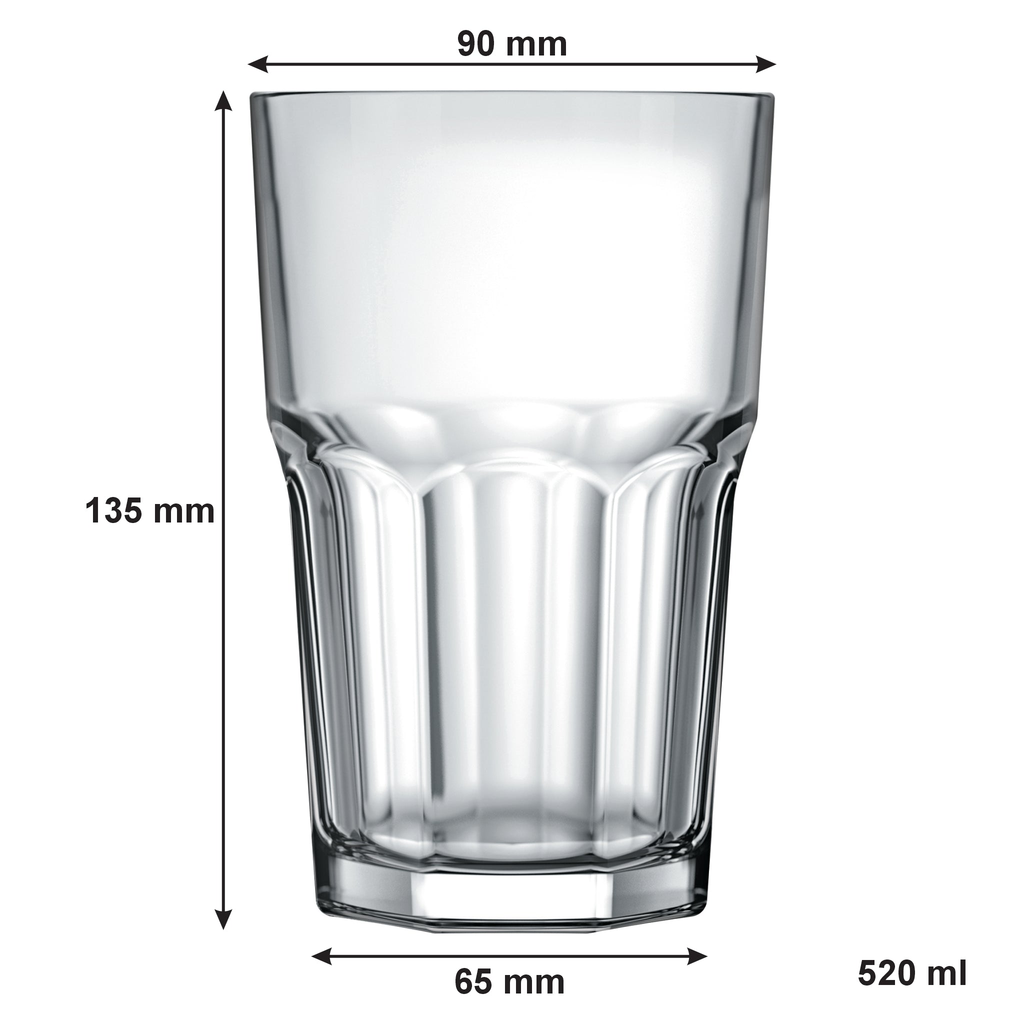 NADIR BRISTOL LONG DRINK TUMBLER, 520ML